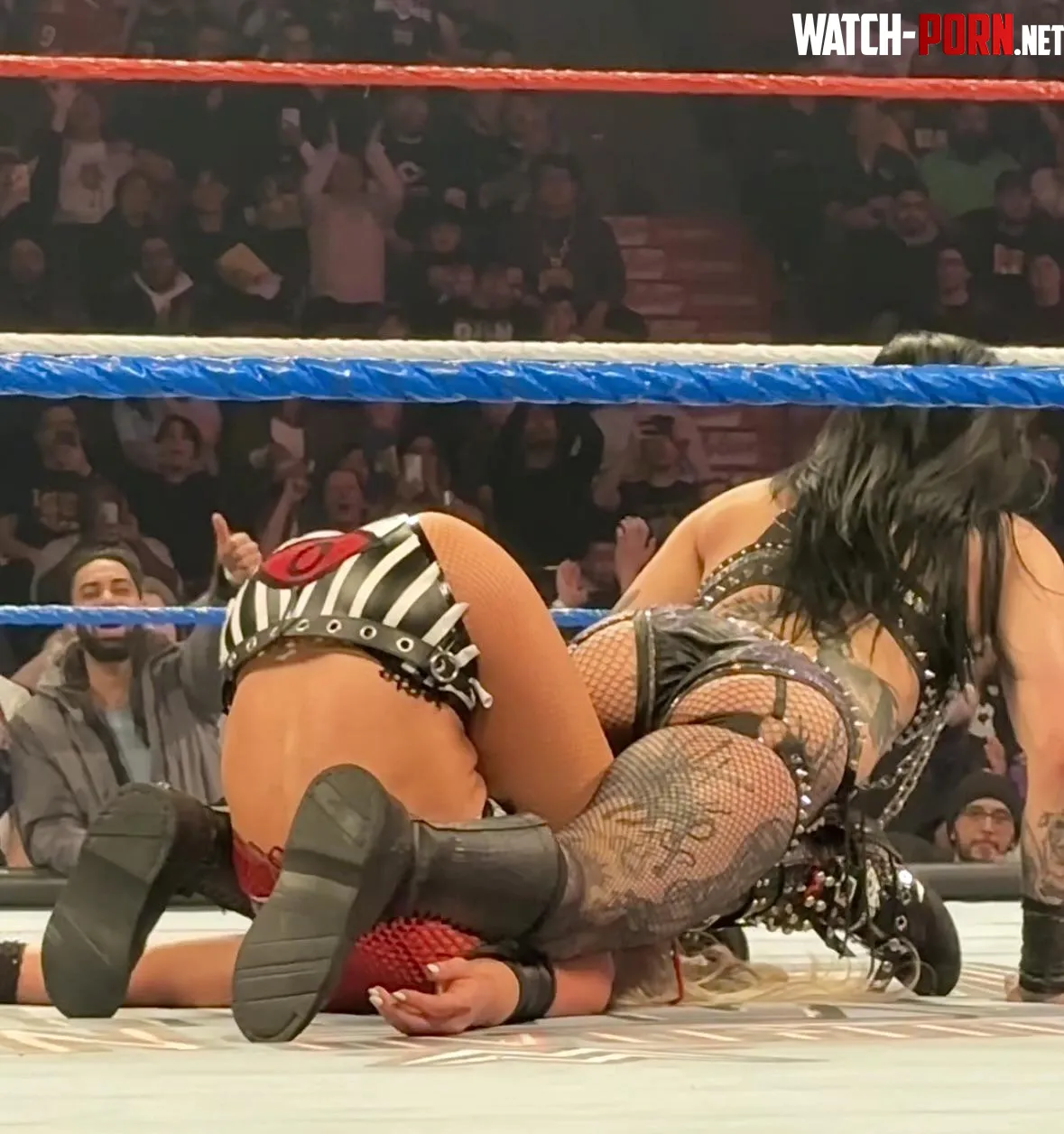 Rhea Ripley and Liv Morgan by dishonourableprince