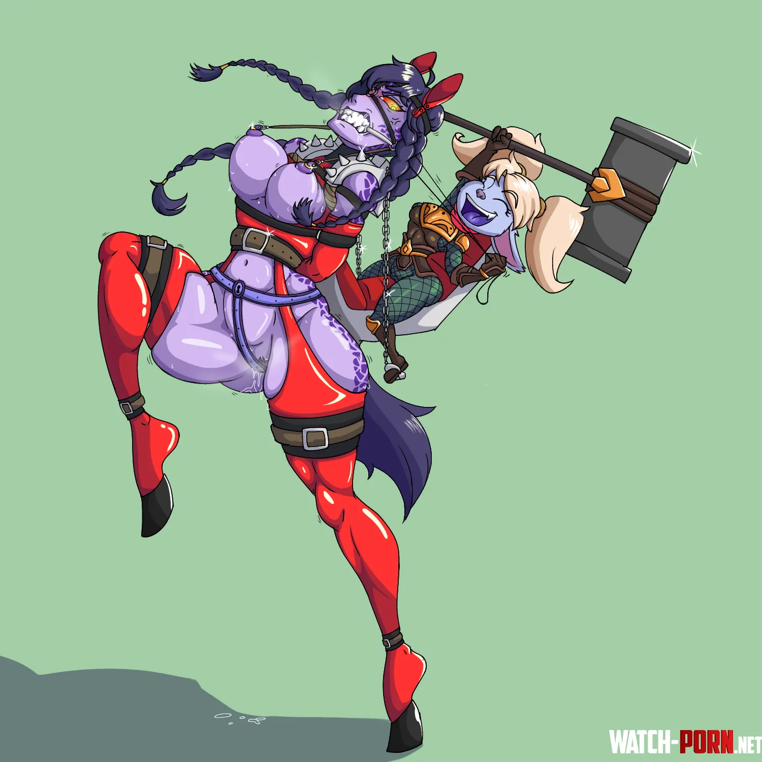 Shyvana is a stubborn mare, but Poppy knows how to control her (Gualech) by Regular-Ad3586