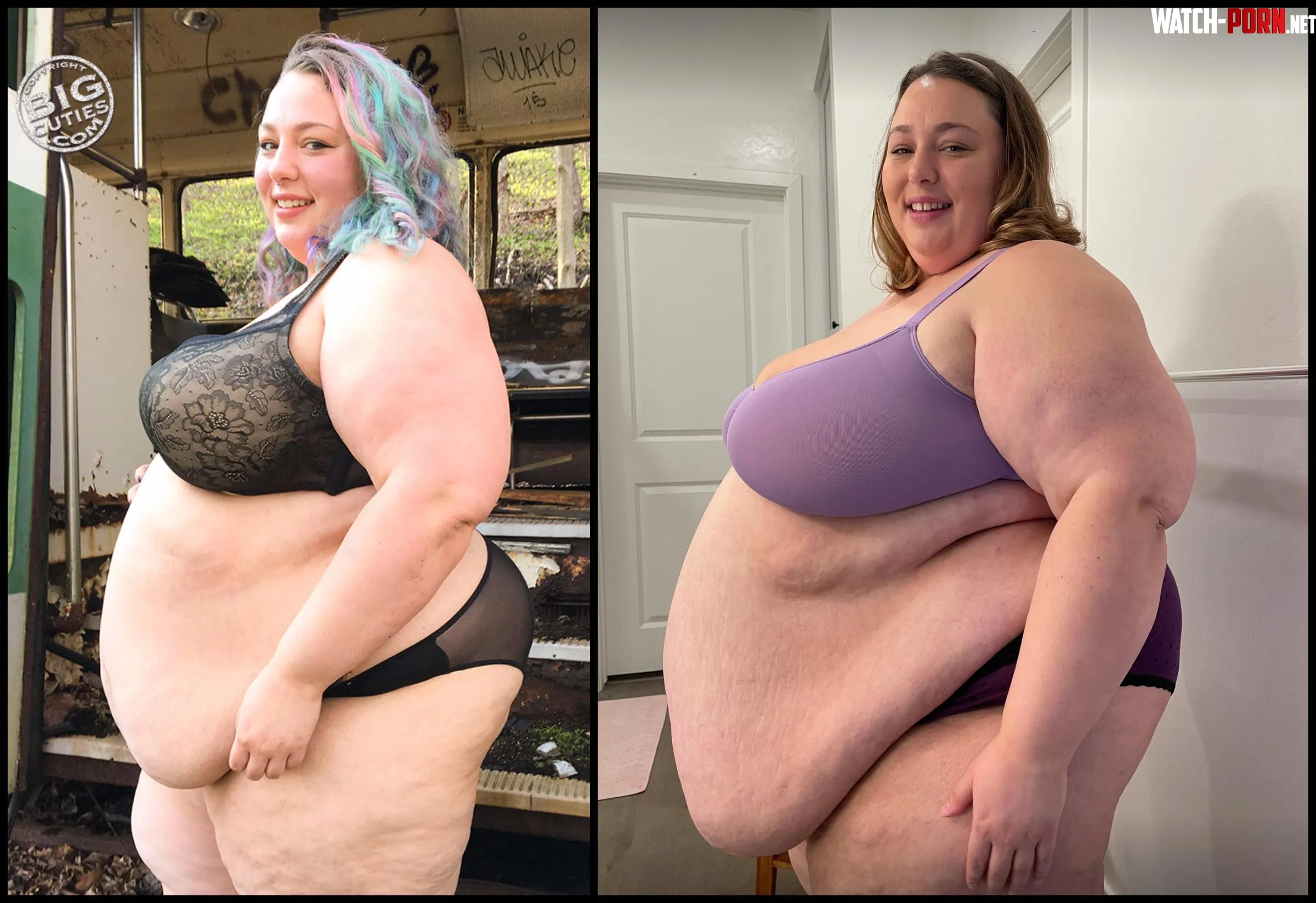 The before was from the very first set I ever shot for Big Cuties, taken on May 2nd 2020 when I was around 360 pounds, and the after is from December 12th 2025, from my most recent weigh in where I'm ALMOST 500 pounds! by LisaLouSSBBW