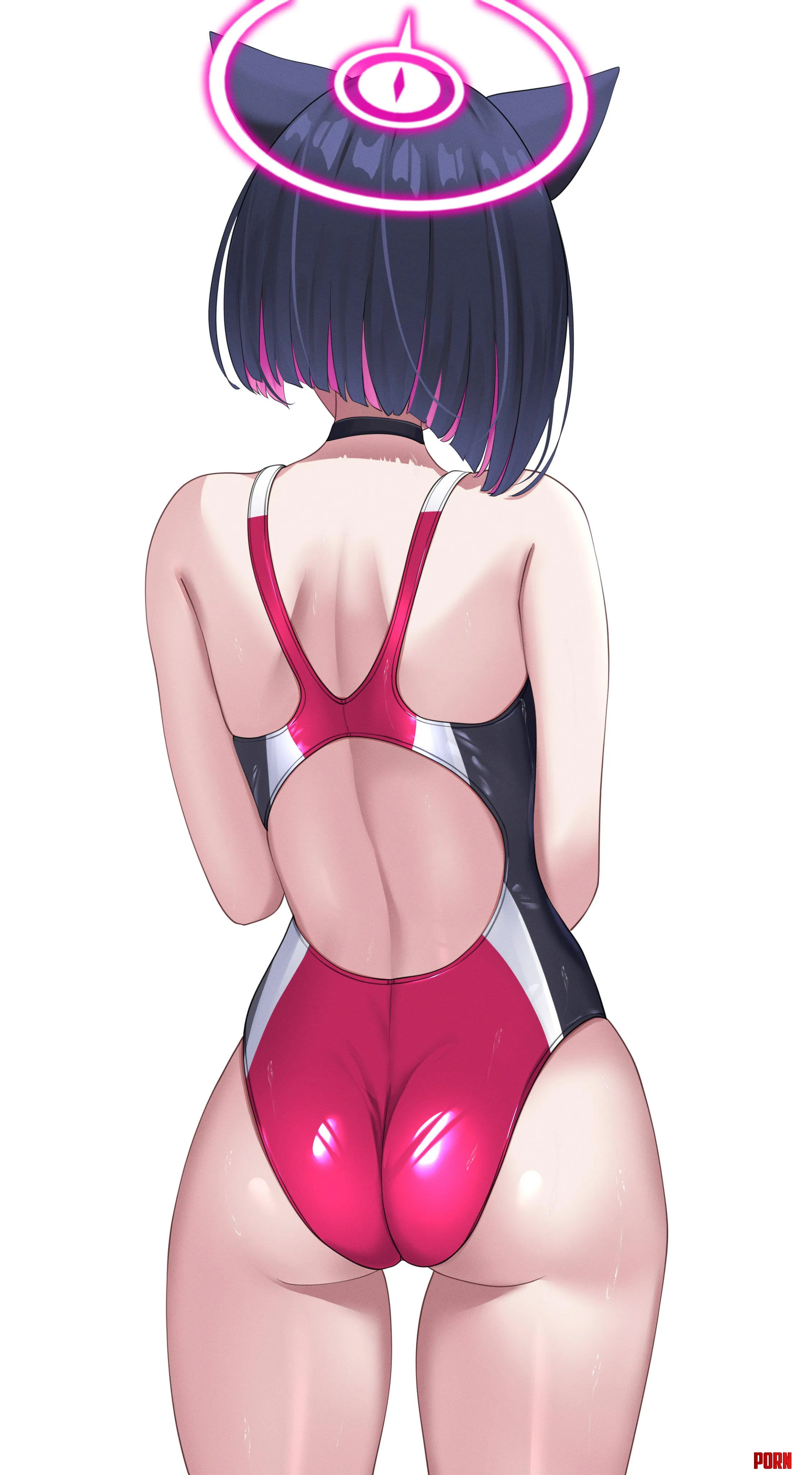 Kazusa Back View [Blue Archive] by A_MASSIVE_PERVERT
