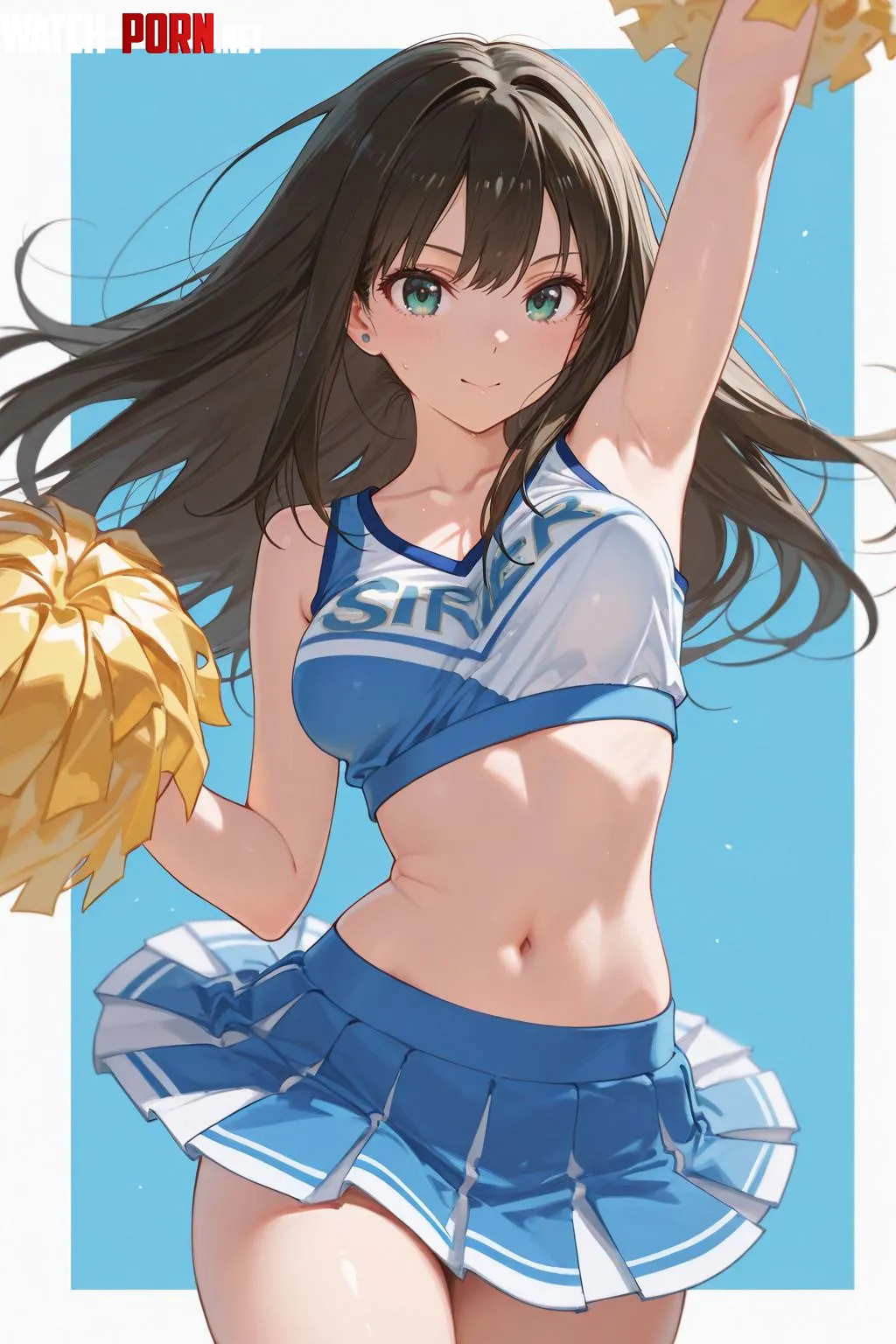 Cheerleader Rin Shibuya [Idolmaster] by WoolsonDaSheep