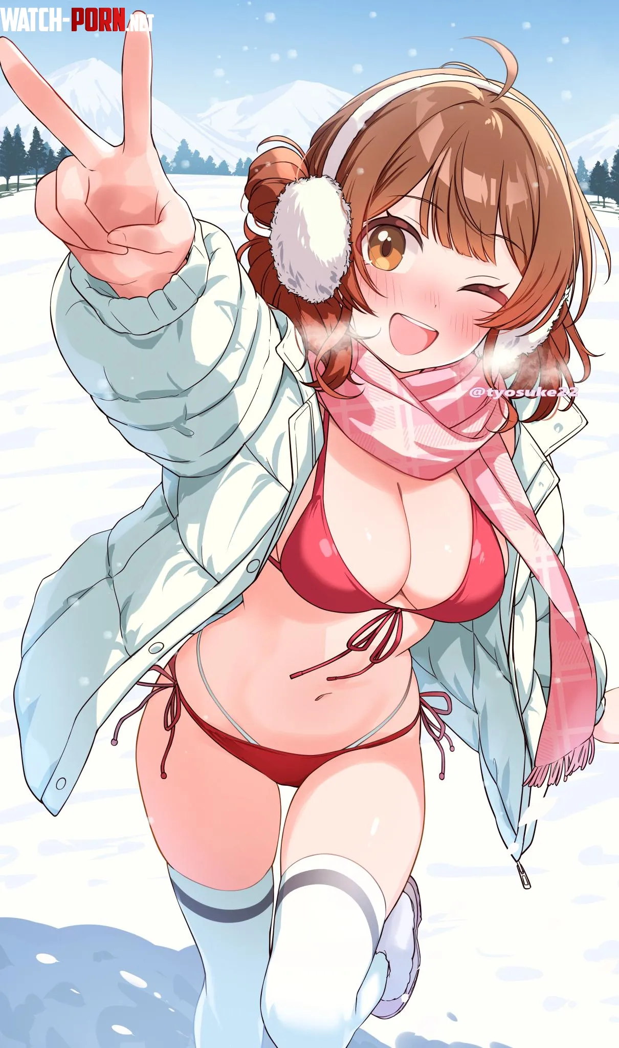 Winter Bikini Ume [Idolmaster] by A_MASSIVE_PERVERT