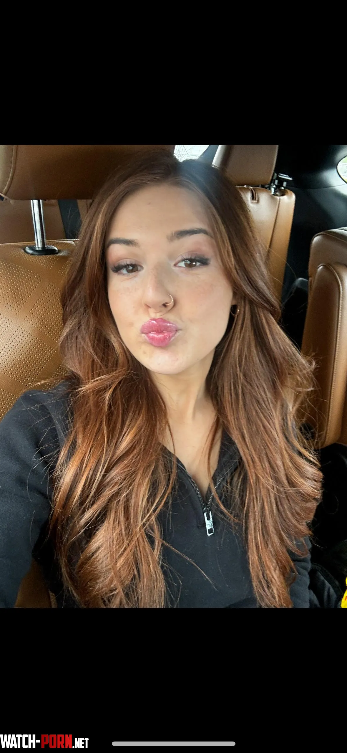 My hair matches the car seats lol by lilfoxybaby