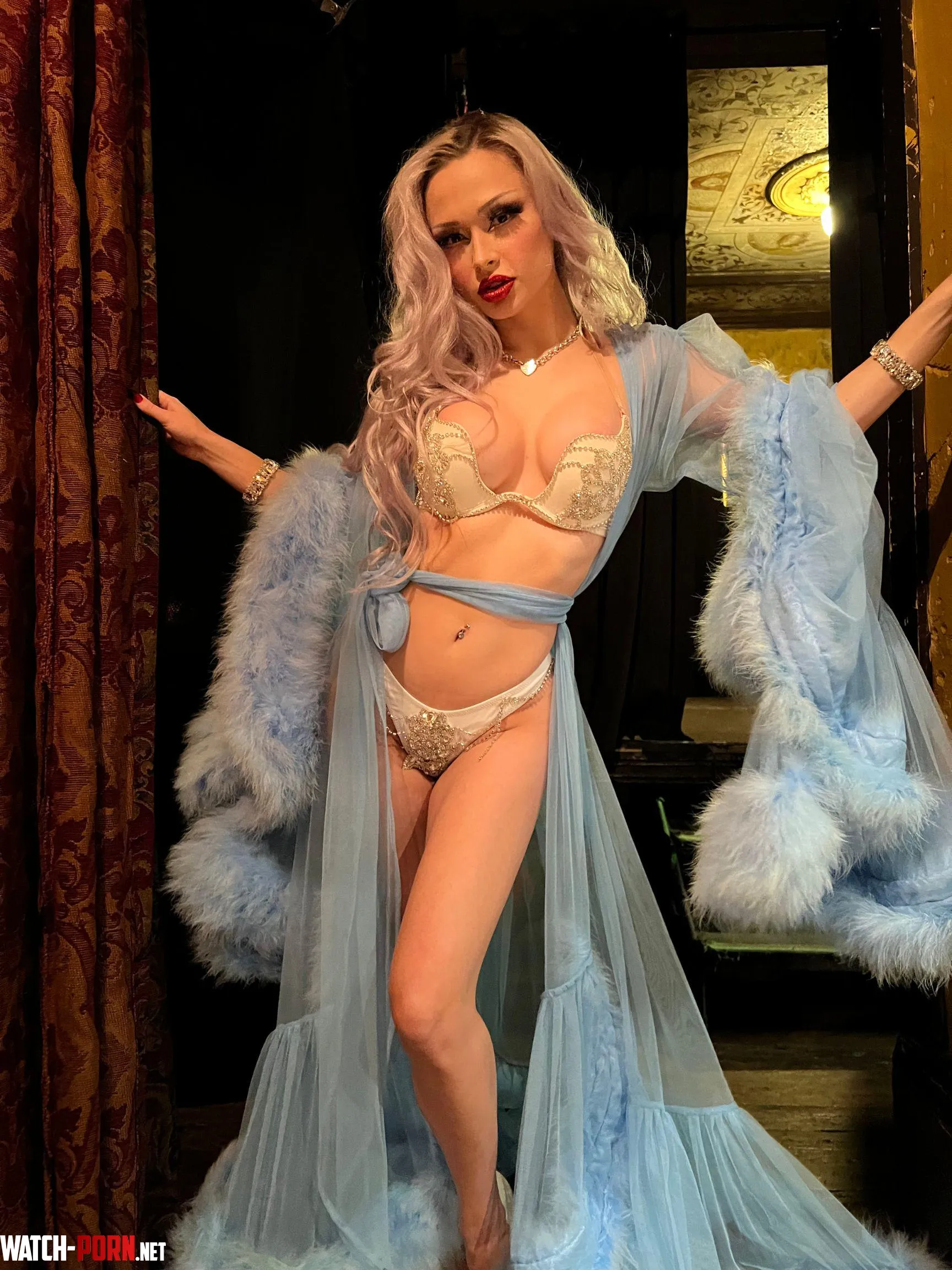 Decided it was a bit cold for no robe honestly by SweetLikeChere