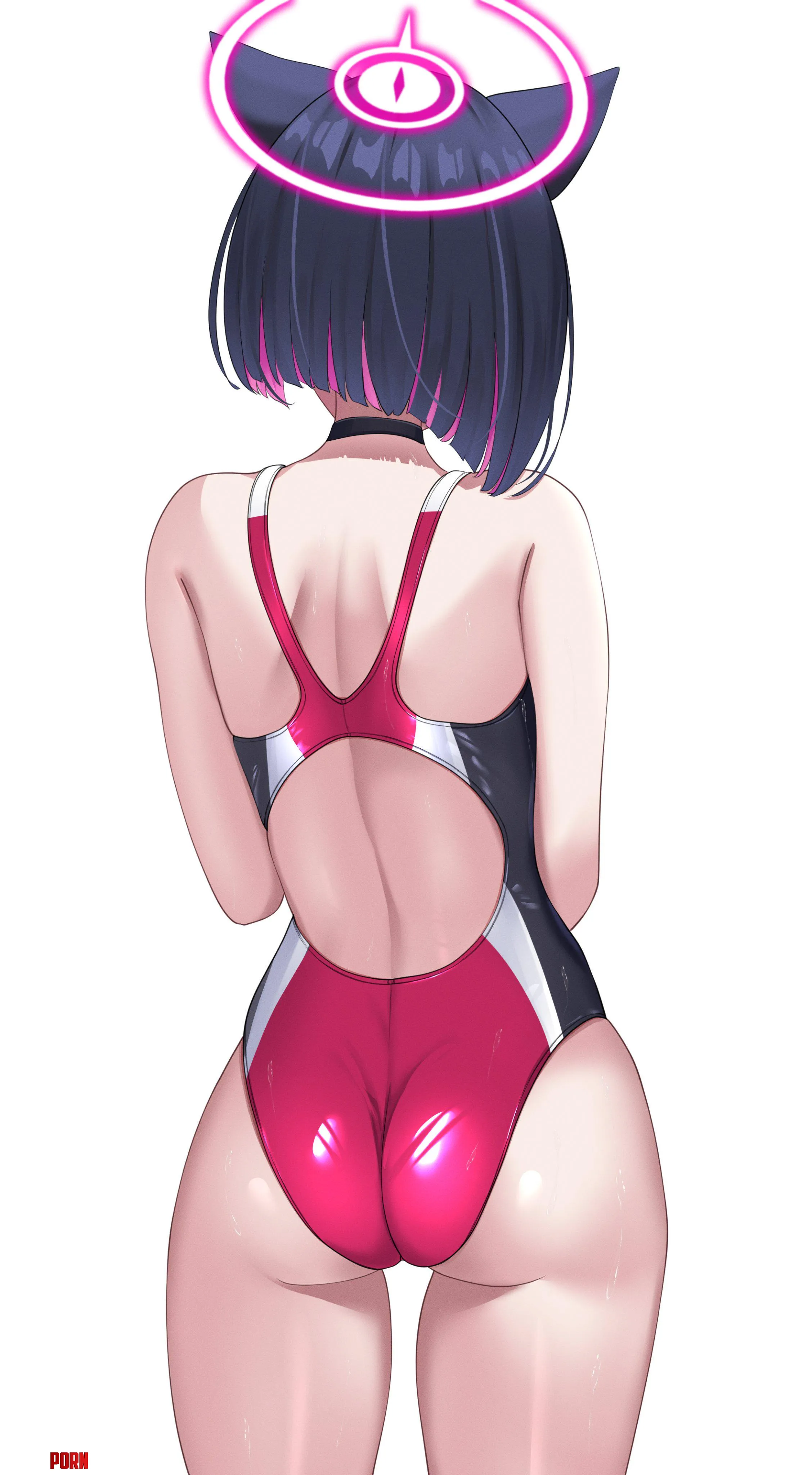 Kazusa Back View [Blue Archive] by A_MASSIVE_PERVERT