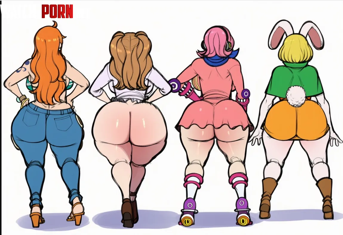 one piece waifus nami and carrot and pudding and reiju ass board which waifu or butt do you prefer (nini mihy) by Fair_Championship471