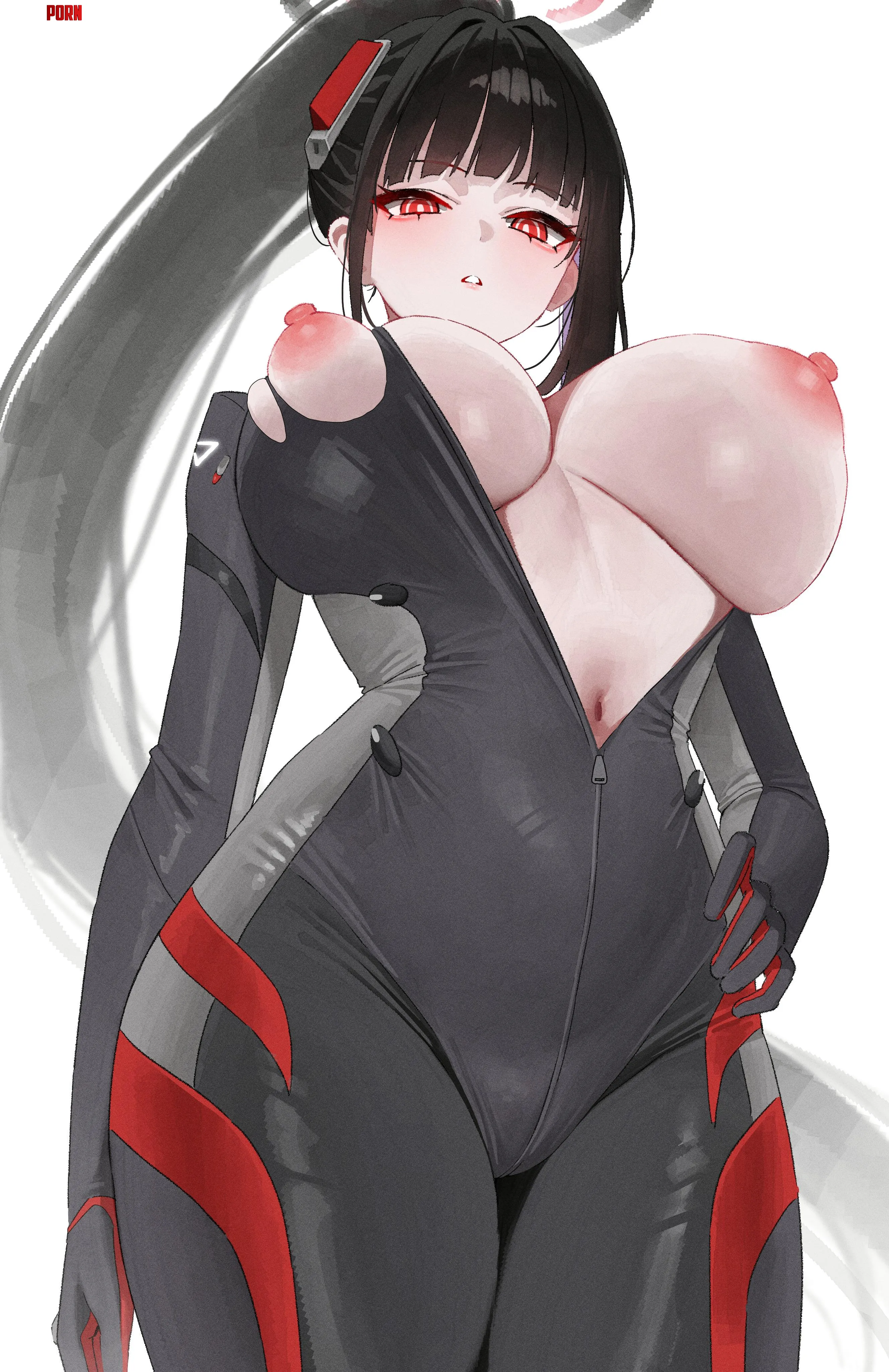 Her bodysuit couldn't handle her big cannons (kono xerondan321) [blue archive] by BloodLustHunt