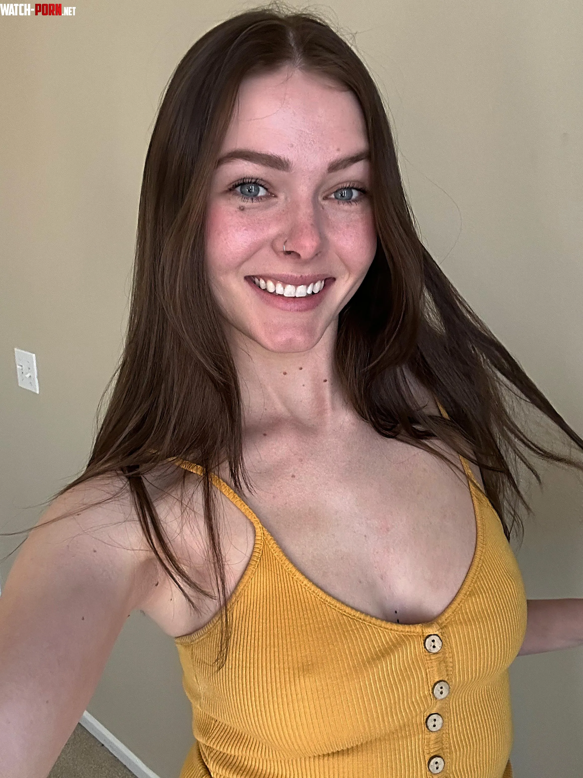 I love the way this shirt looks without a bra by Ava_Steele69