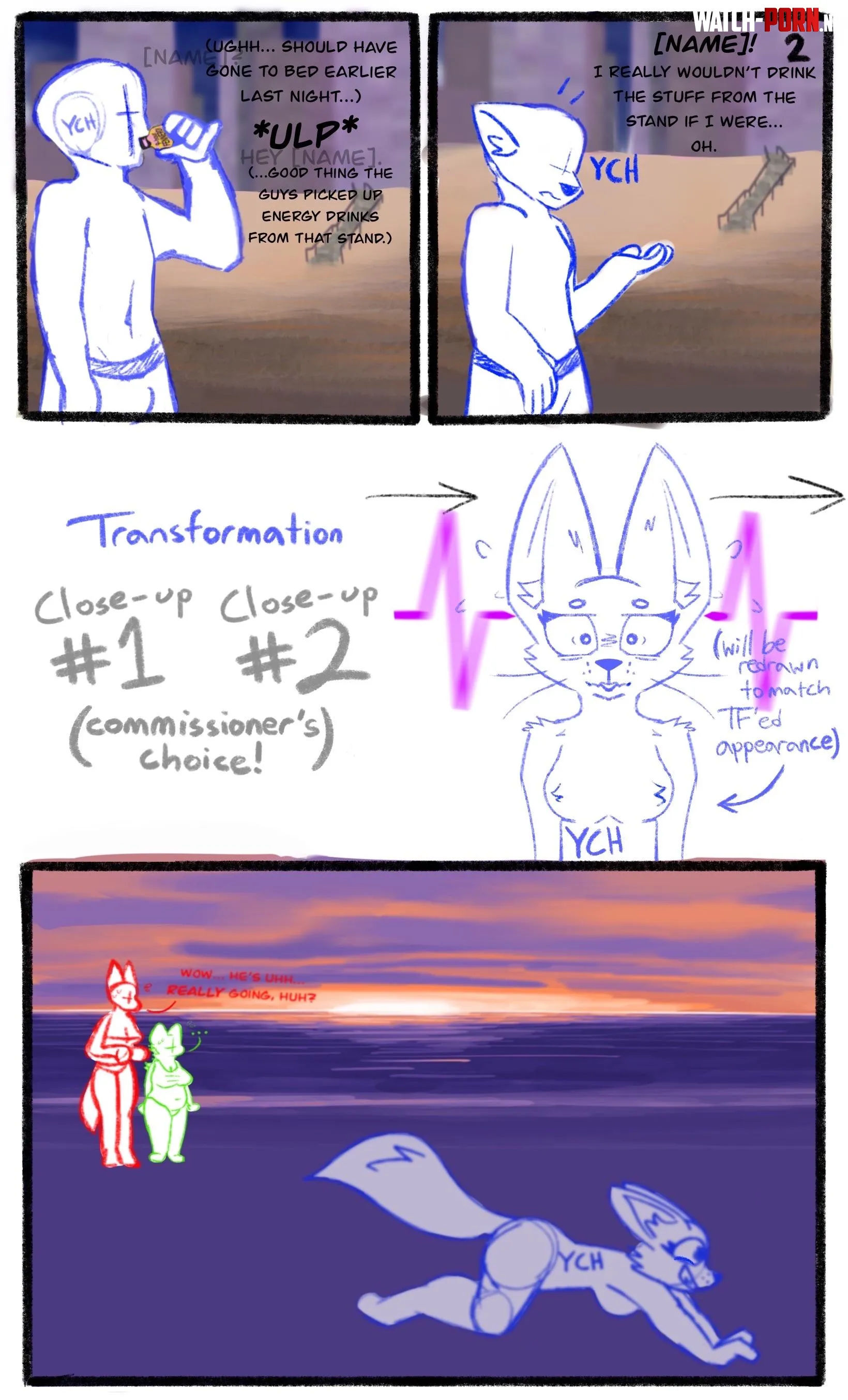 “9 Hour Fennergy!” - Ember’s Essentials YCH Auction (By FrailFennec) by FrailFennec