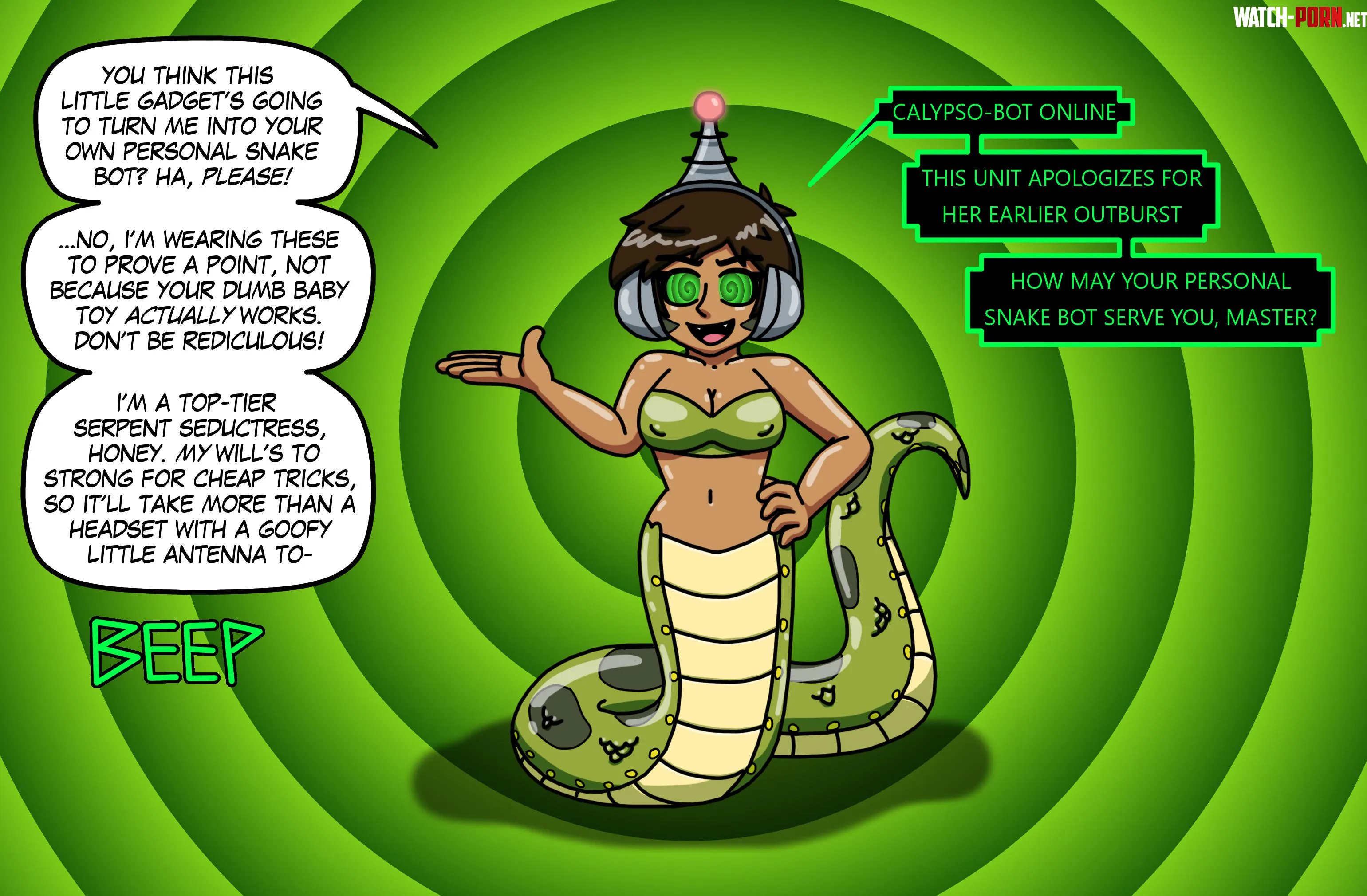 Calypso becomes a fembot [OC: supertechno324] by m1nd-br3ak