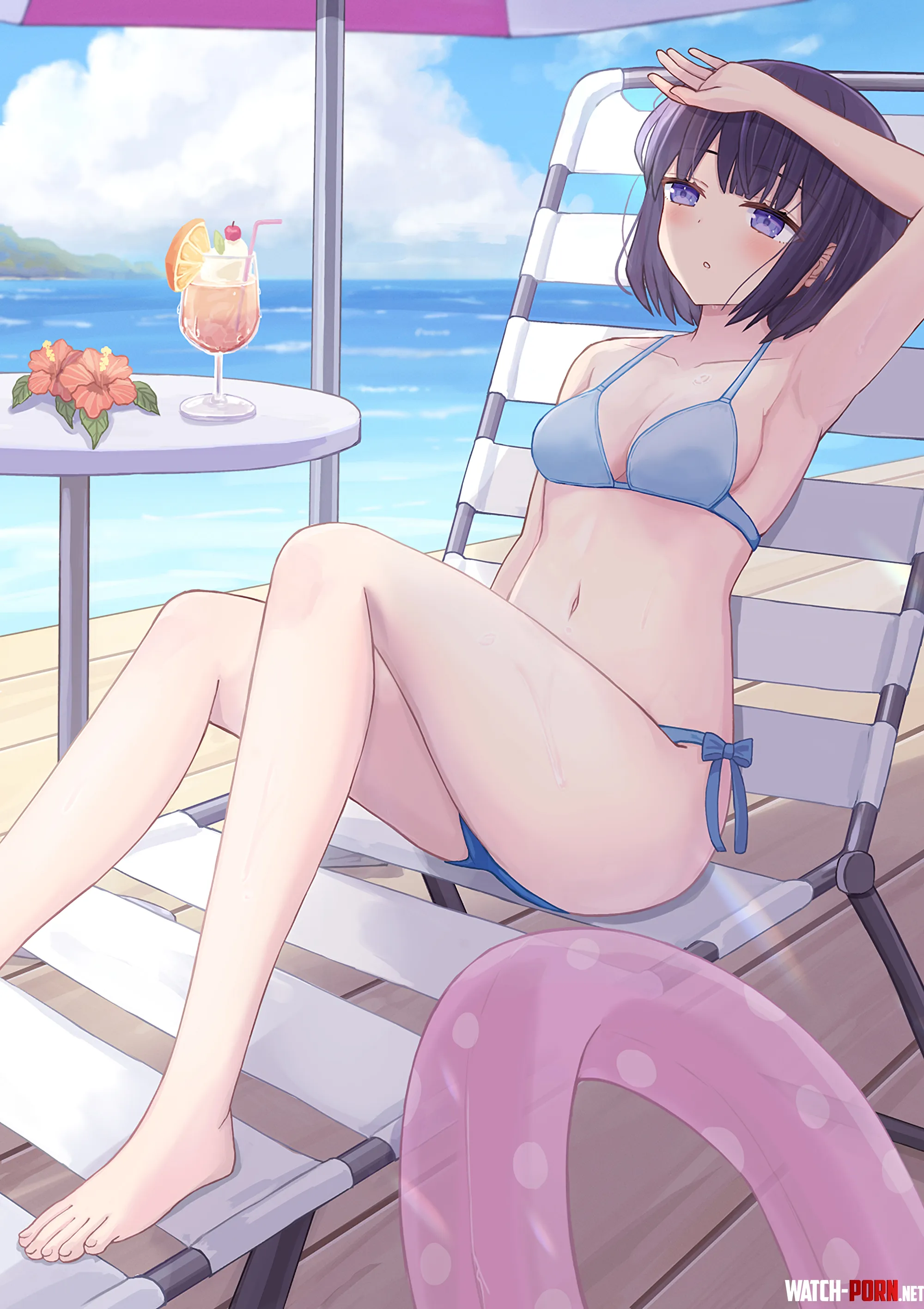 Lazy Beach Day [Original] by A_MASSIVE_PERVERT