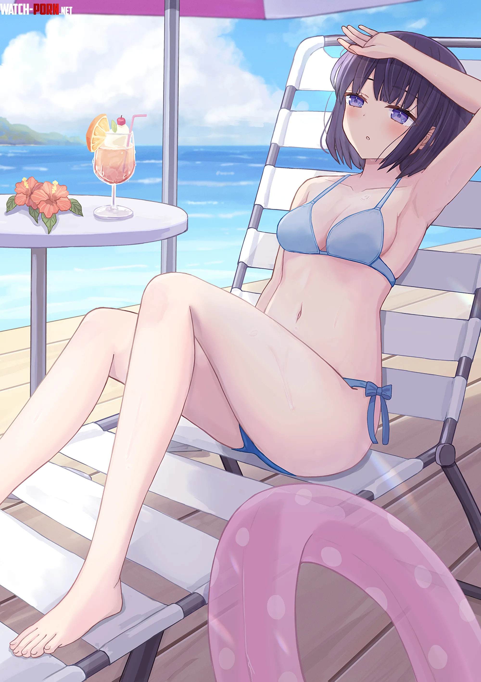 Lazy Beach Day [Original] (Enokitaro) by A_MASSIVE_PERVERT