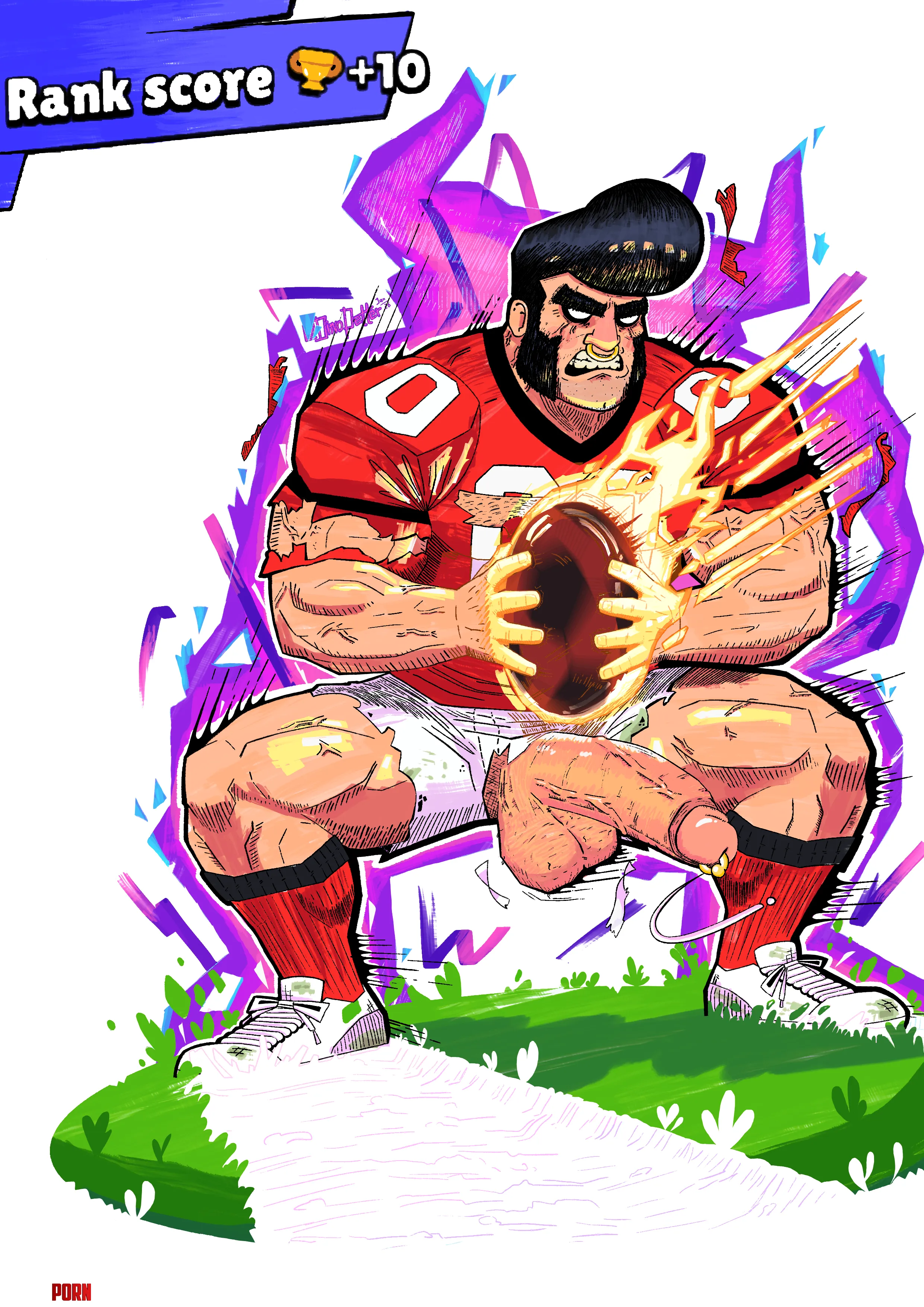 Bull Touchdown ( By: me ) by DinoPetter
