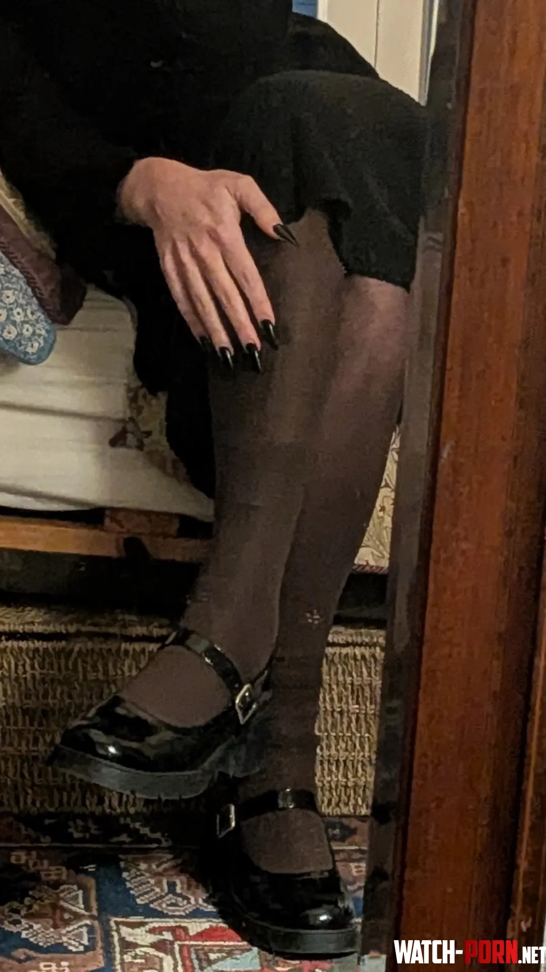 Kiss my black talons and my shoes 🖤 by Silver-Leather-462