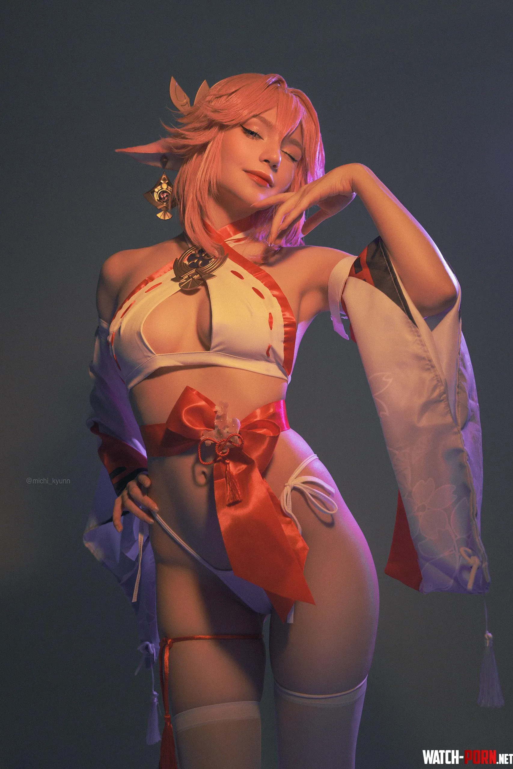 Yae Miko by michi_kyunn by michi_kyunn