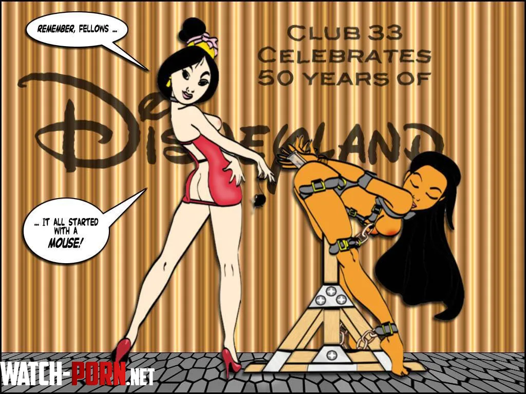 Disney bondage club: Mulan doms Pocahontas (Colonel Kink) by SiarX