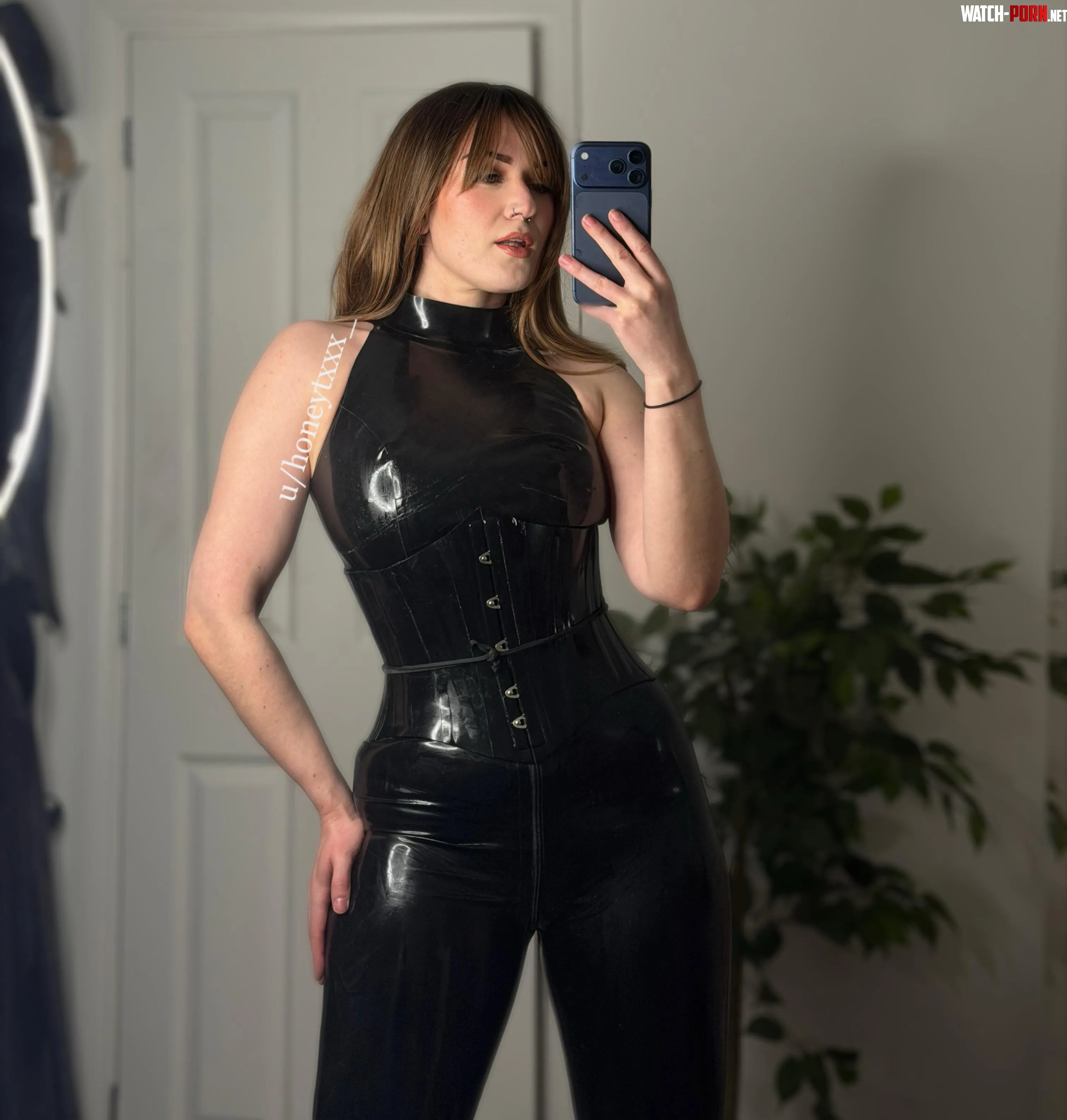 I feel sexiest in all black latex. by honeytxxx_