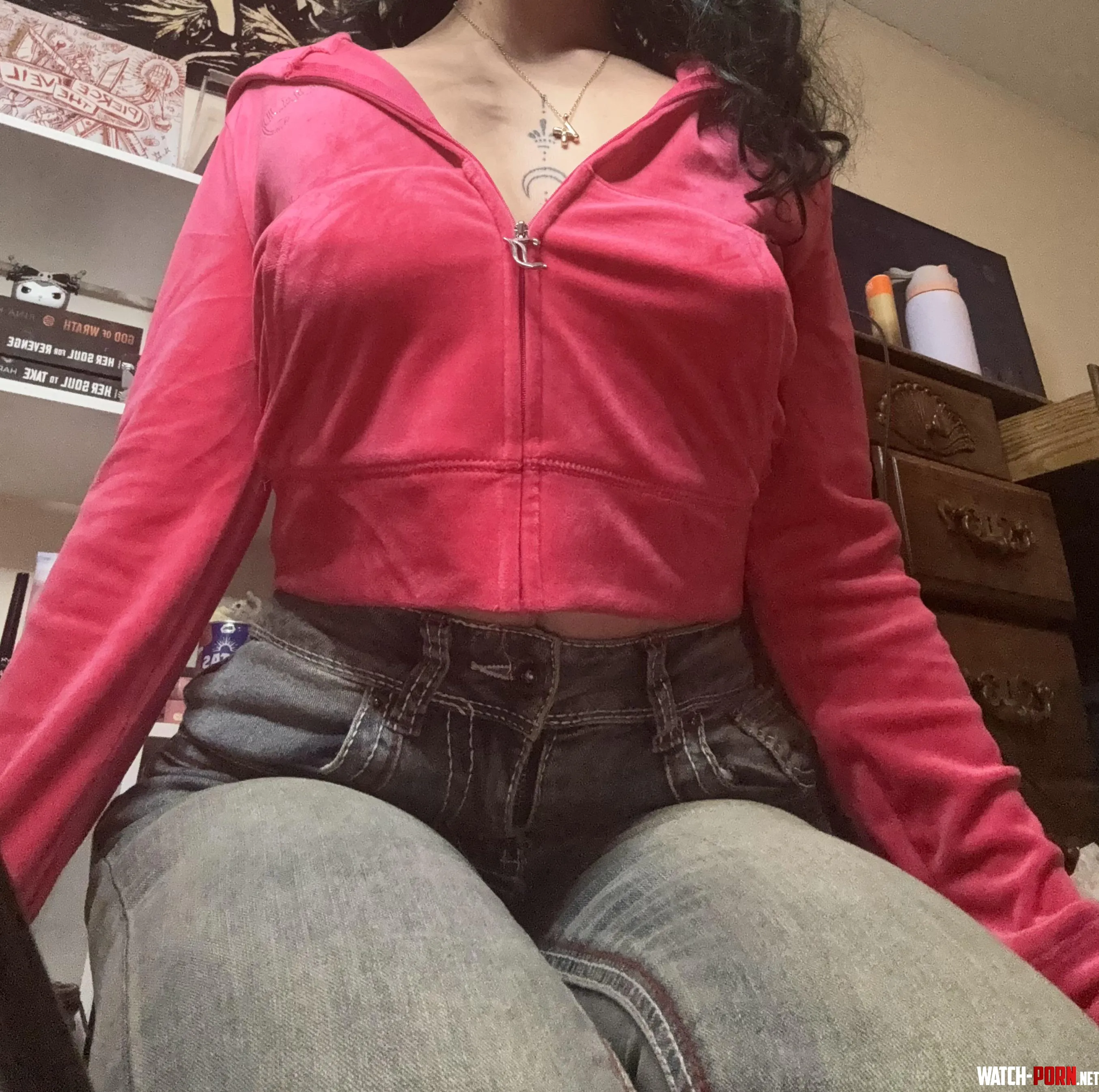 braless in my juicy jacket by altgurl7