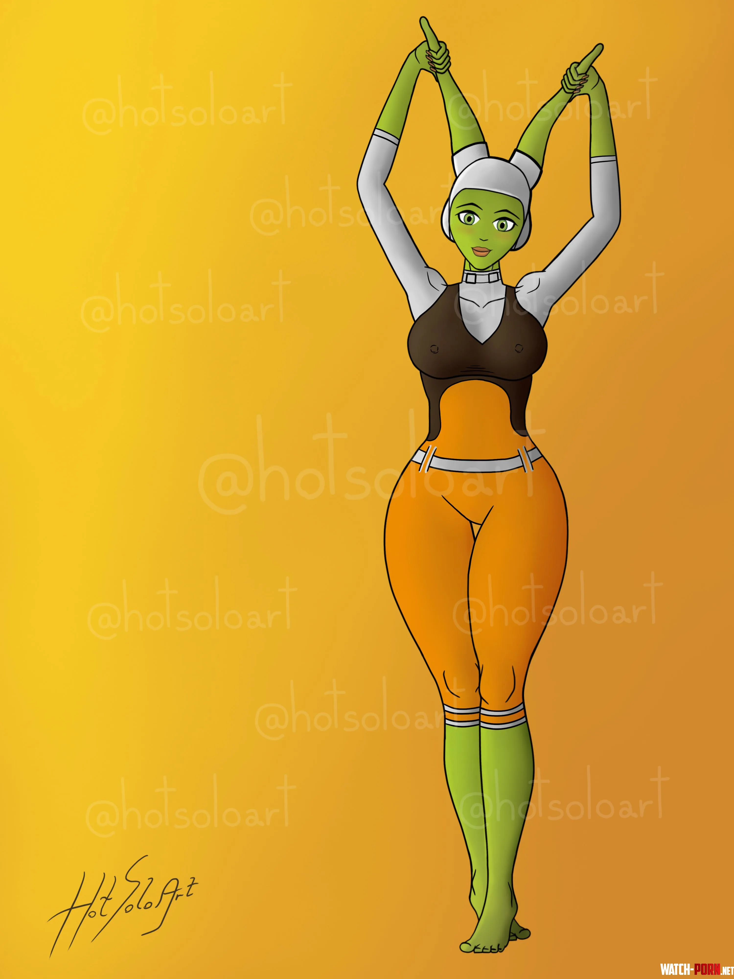 Hera Syndulla fan art - Digital art 💚 (HotSoloArt) by HotSoloArt