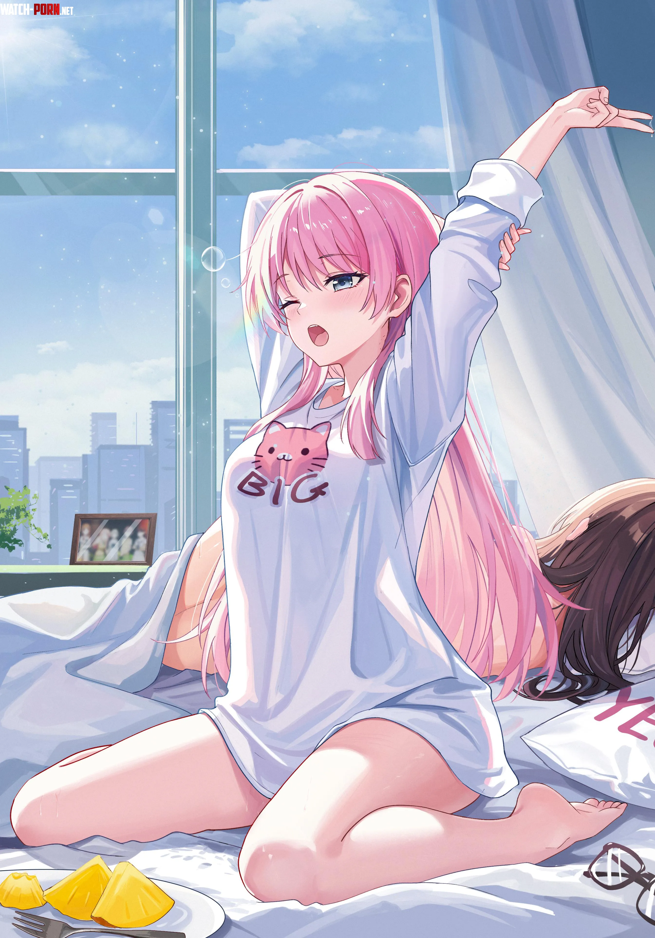 Anon waking up next to Soyo [BanG Dream!] (熊吉Z_Z) by MartyrOfDespair