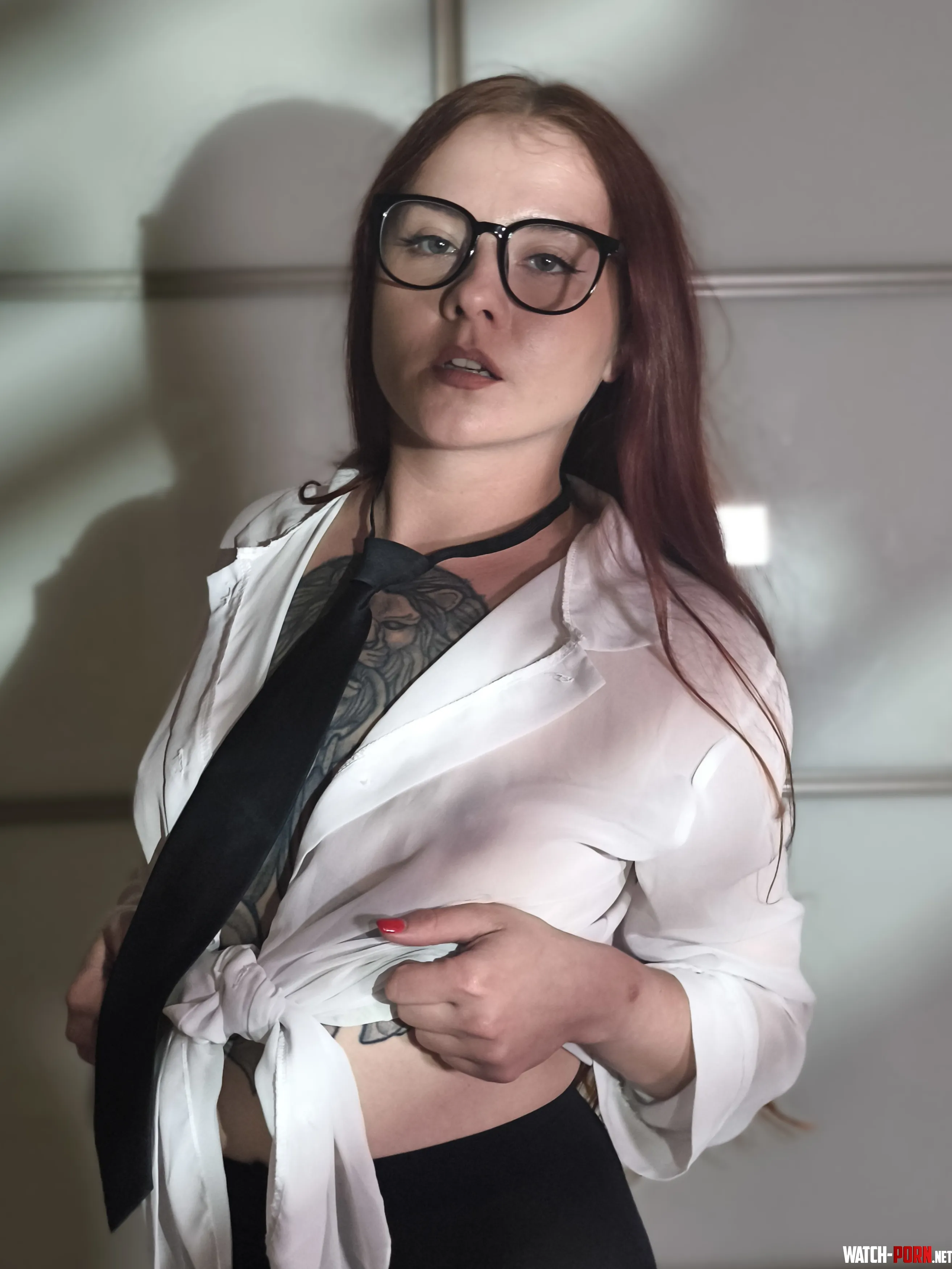 Bare mounds jiggle, pussy wet craving deep office breeding by InkRuby