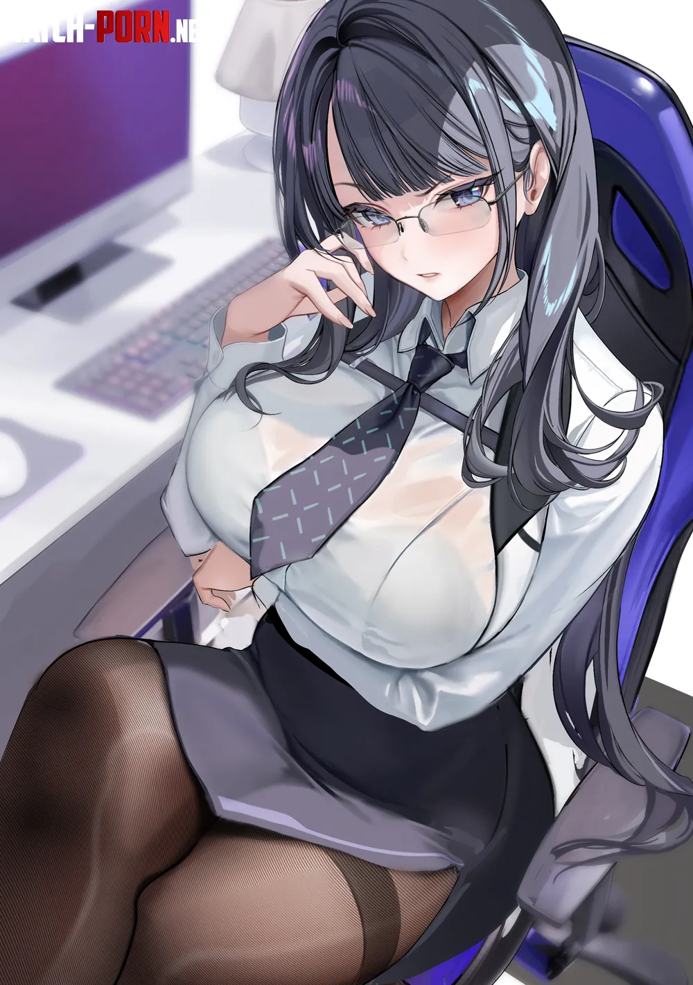 Mana office worker (みかん) [Goddess Of Victory: Nikke] by elegantloveglimmer