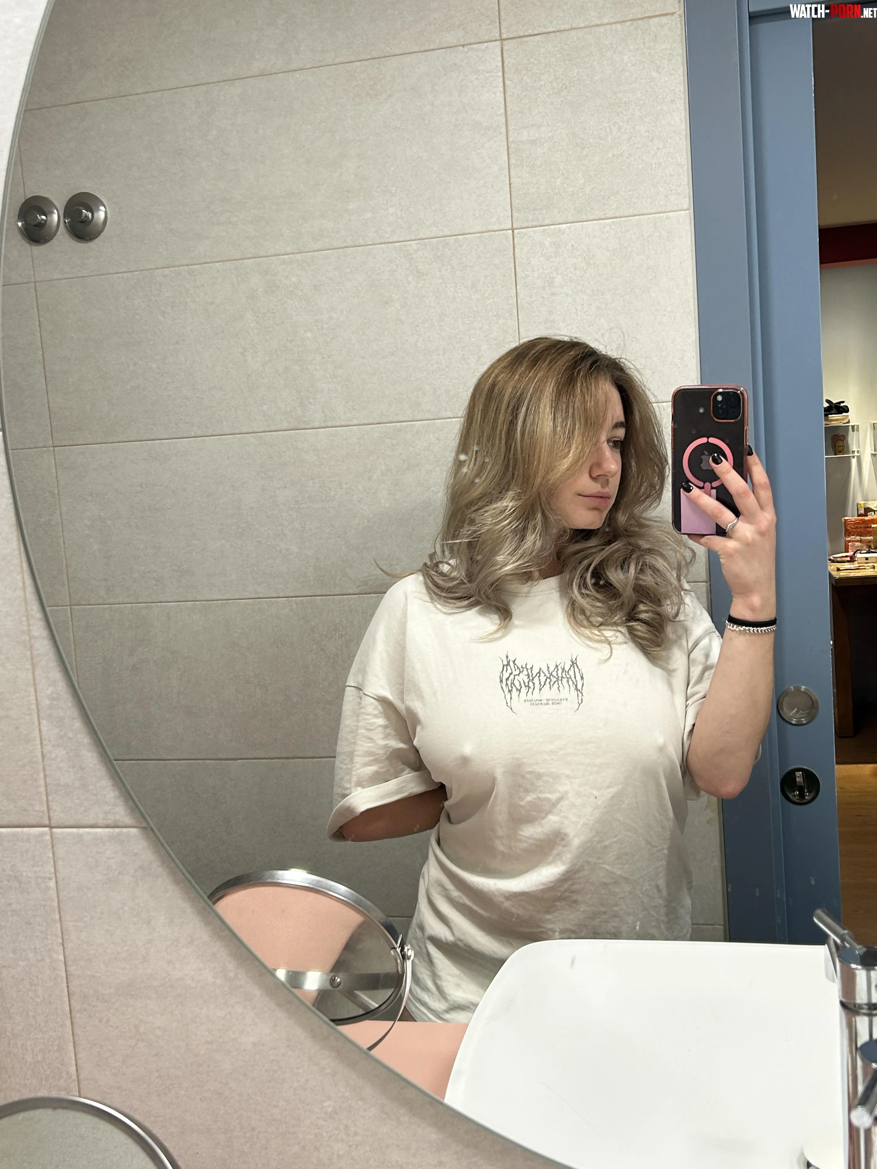 mirror selfie before showering by rosiearia