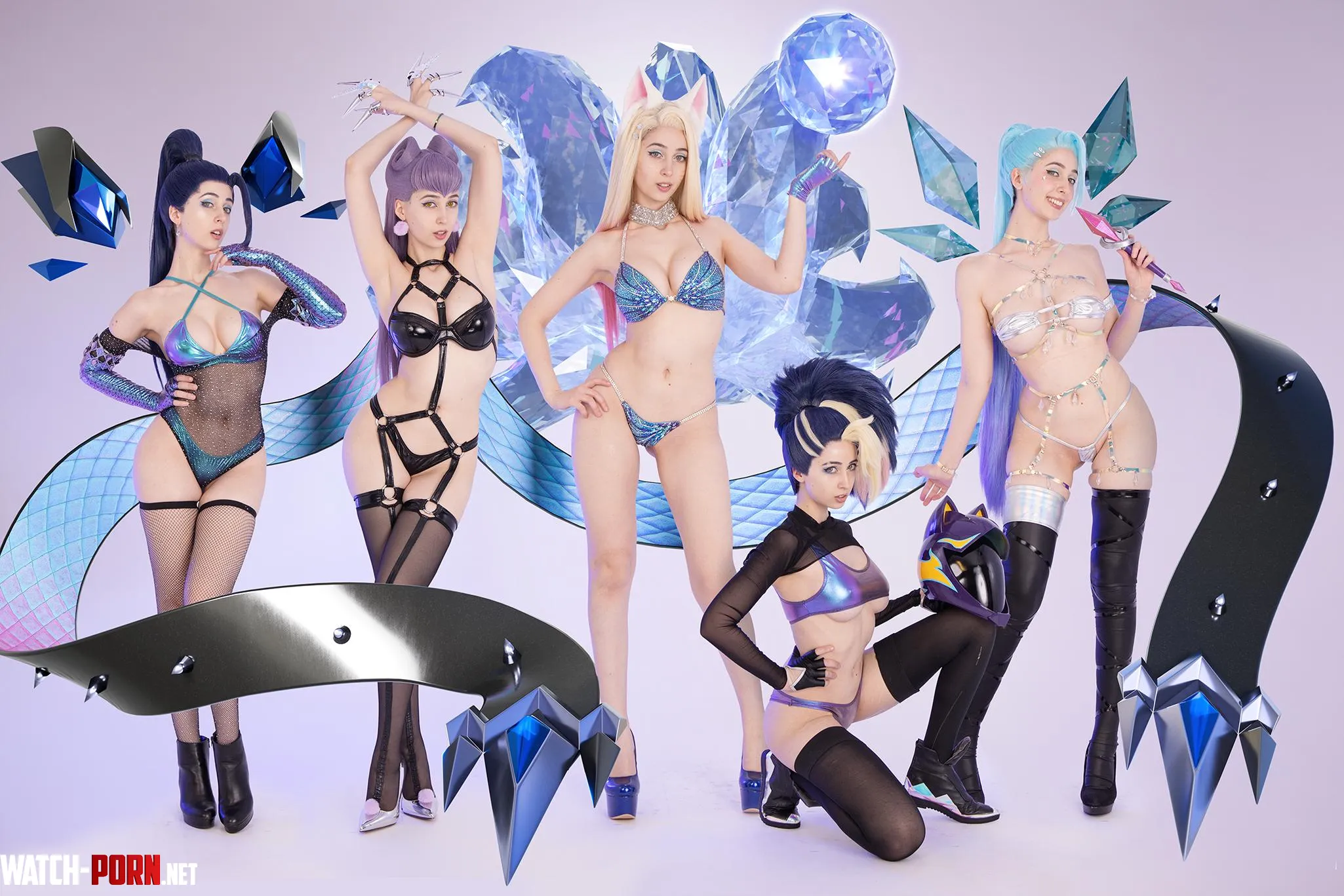 All KDA girls by Gumiho Hannya by GumihoCosplay