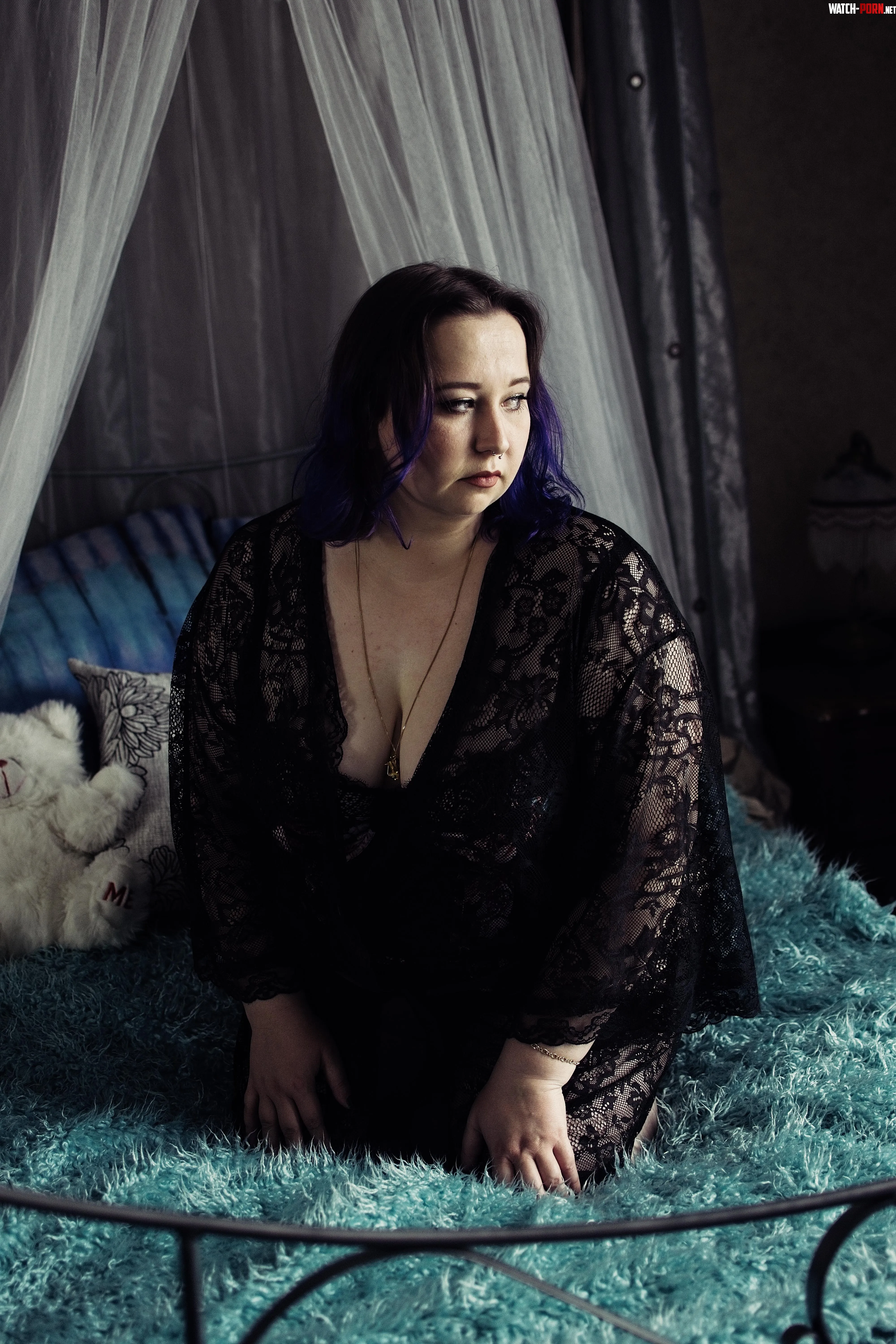 Midnight Lace: Quiet Confidence in Soft Evening Light by springer1968