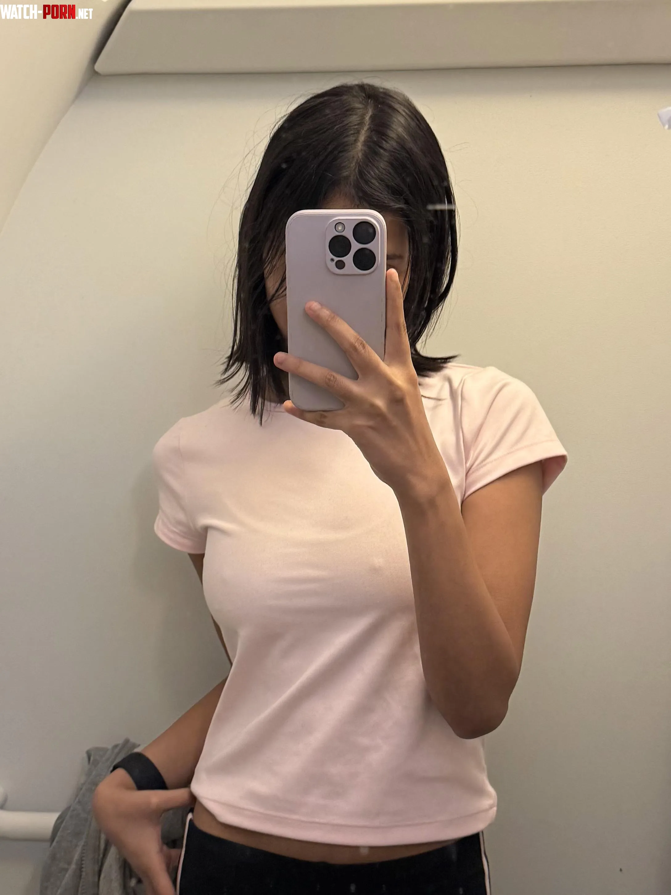 So hard, they’re poking through my bra and top! by littlebrowngirl06