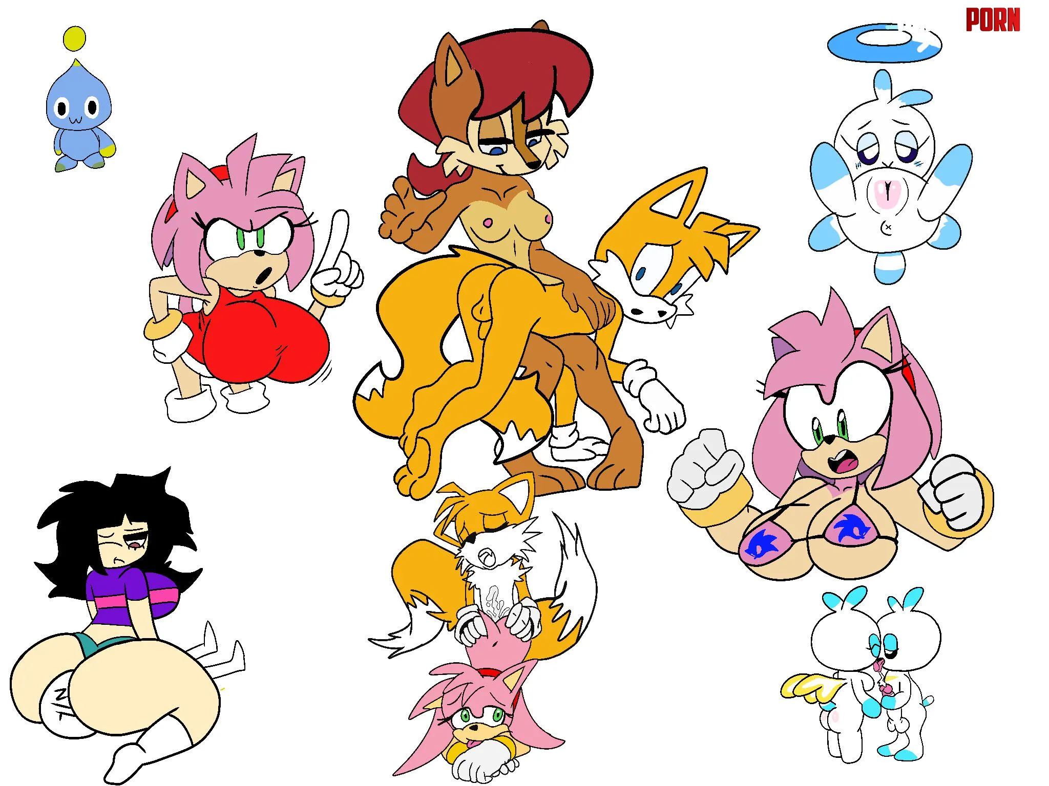 Full page of Sonic character I kinda got bored :3 by Charming_Upstairs_92