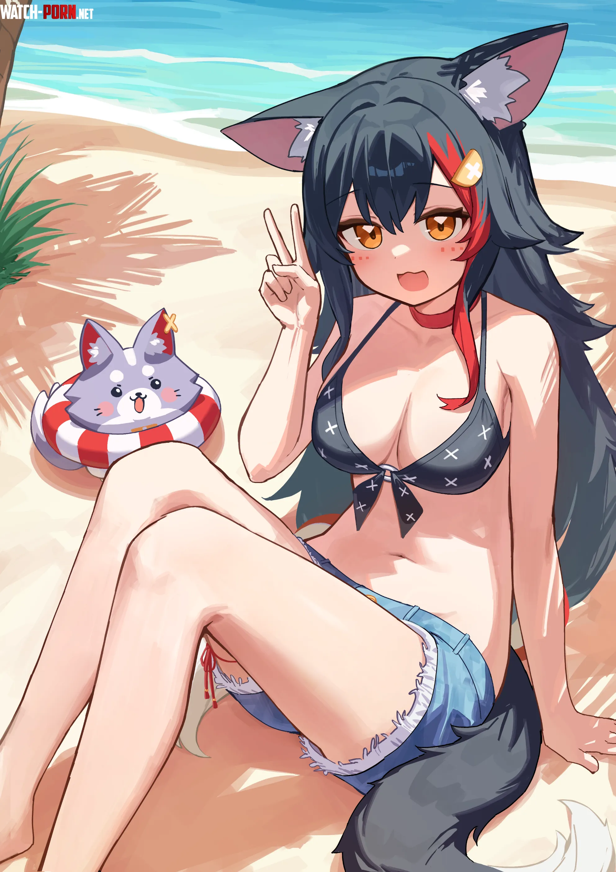 Chill Summer Mio [Hololive] by A_MASSIVE_PERVERT