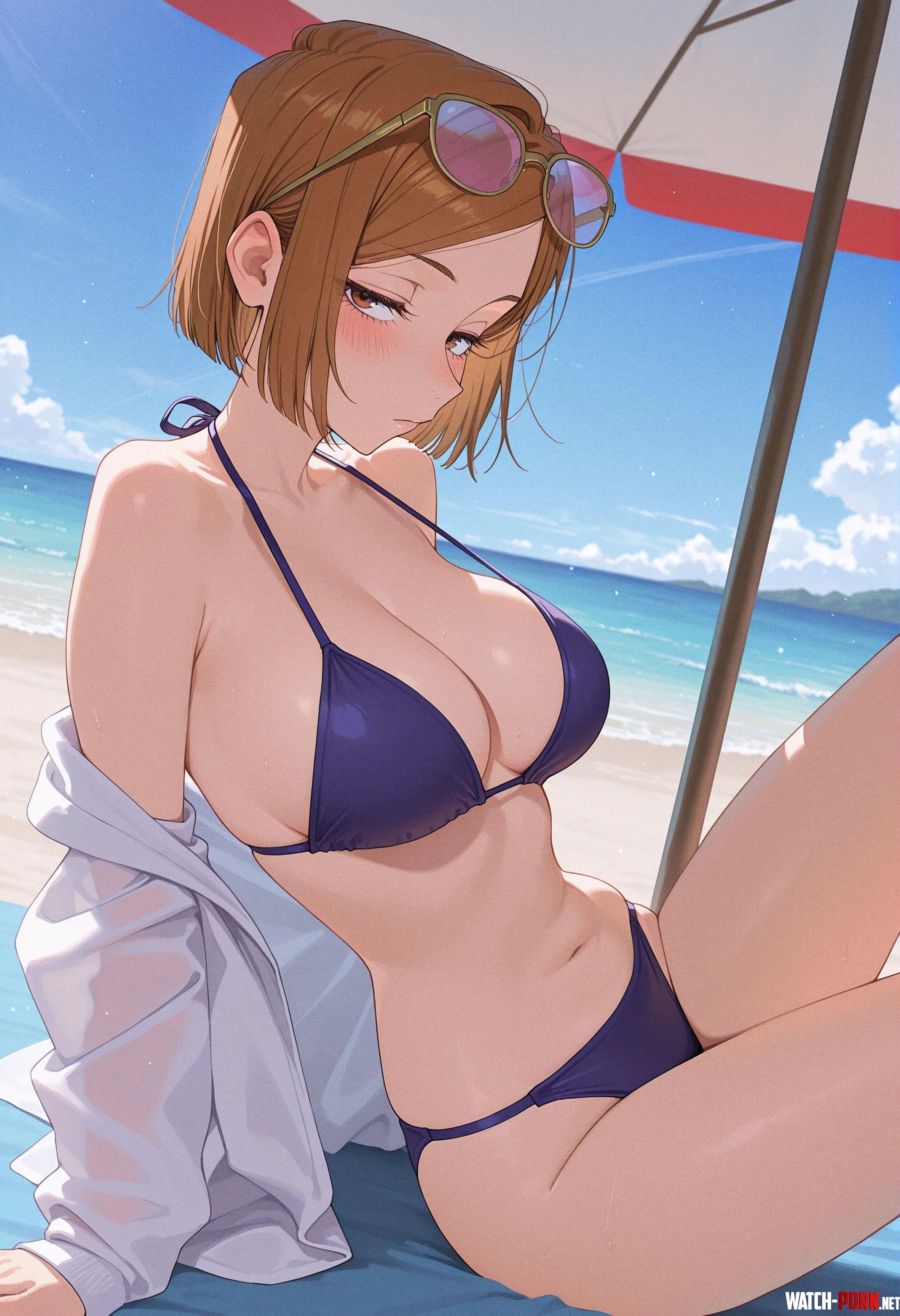 Nobara at the Beach [Jujutsu Kaisen] by WoolsonDaSheep
