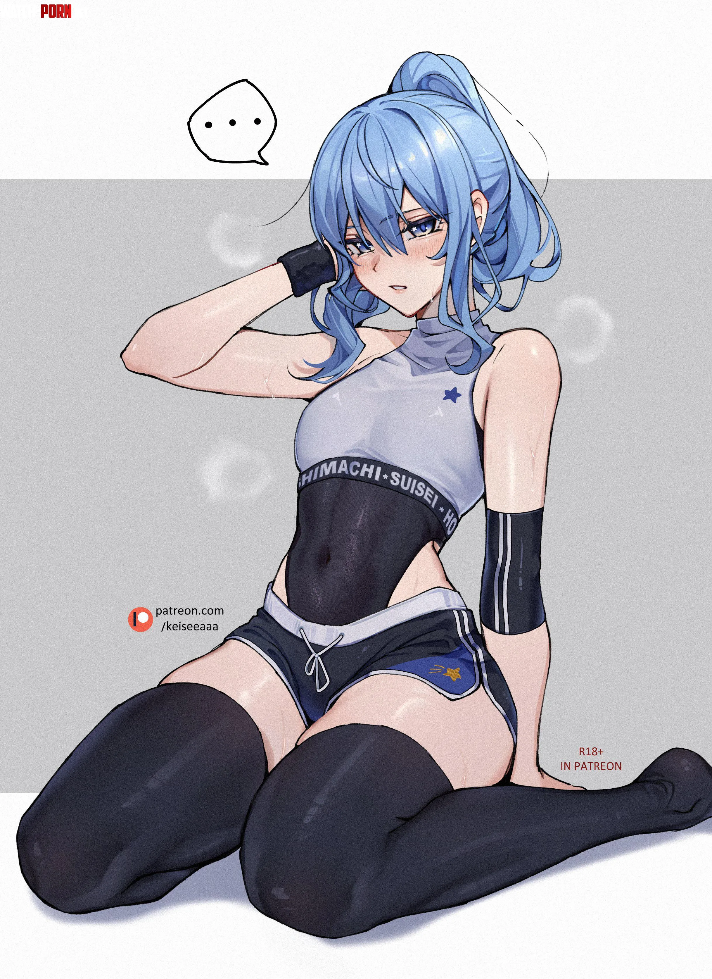 Sweaty Suisei (Keisea) [Hololive] by Silent_Steak_9540