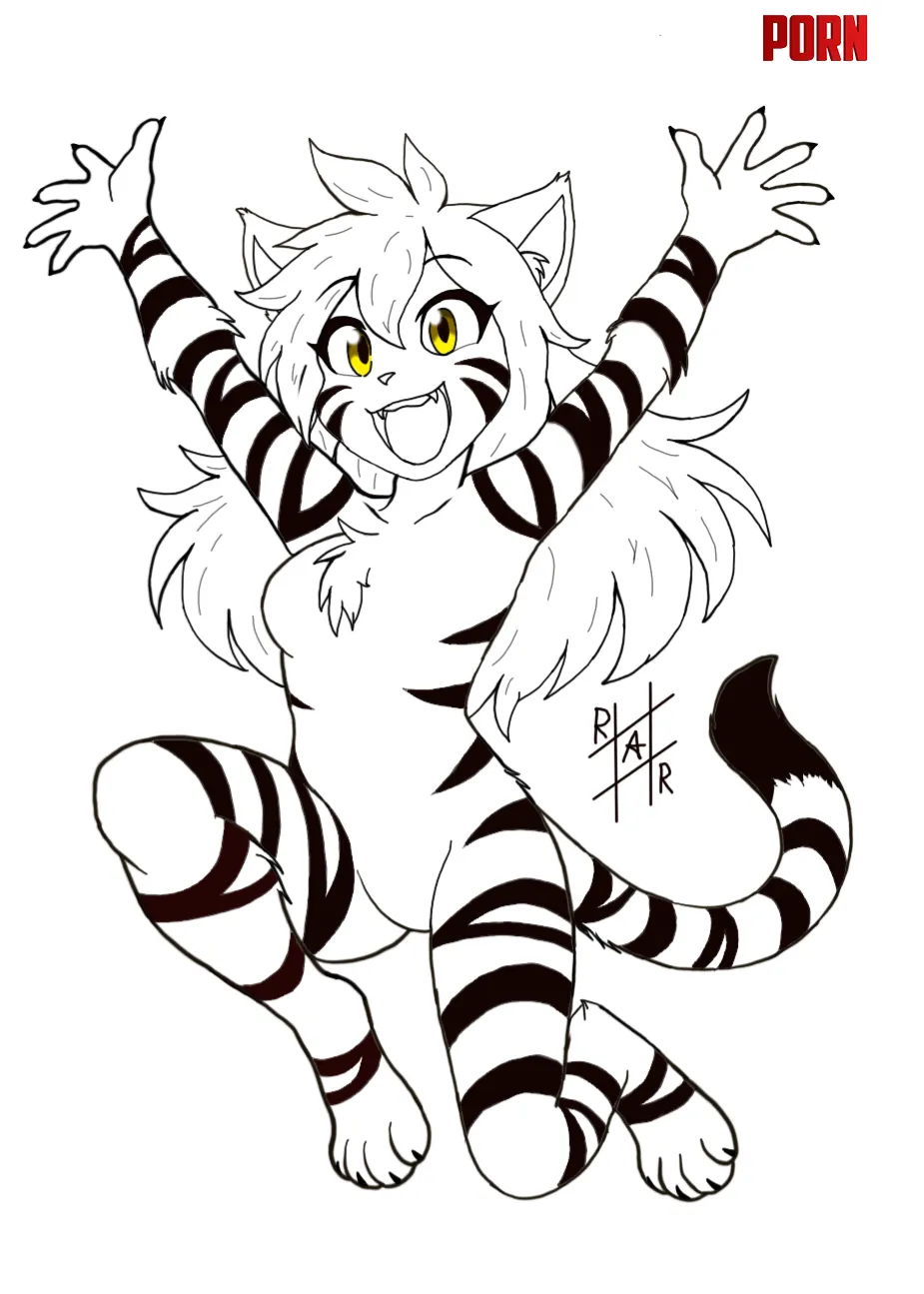 Flora sees you, pounces to you, and snuggles with you by Luaravir99