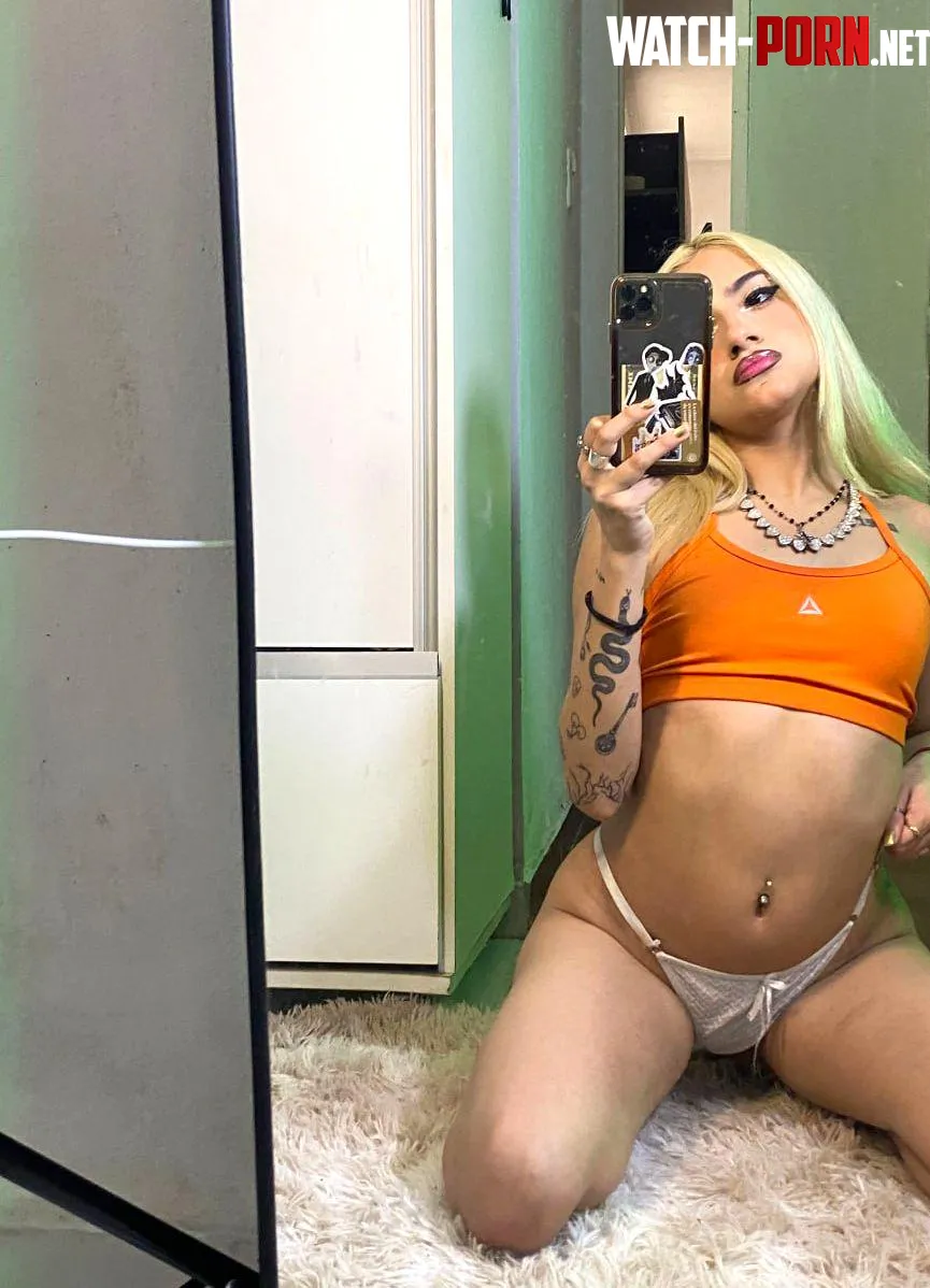 skinny girl spreading already by BlushStoorm