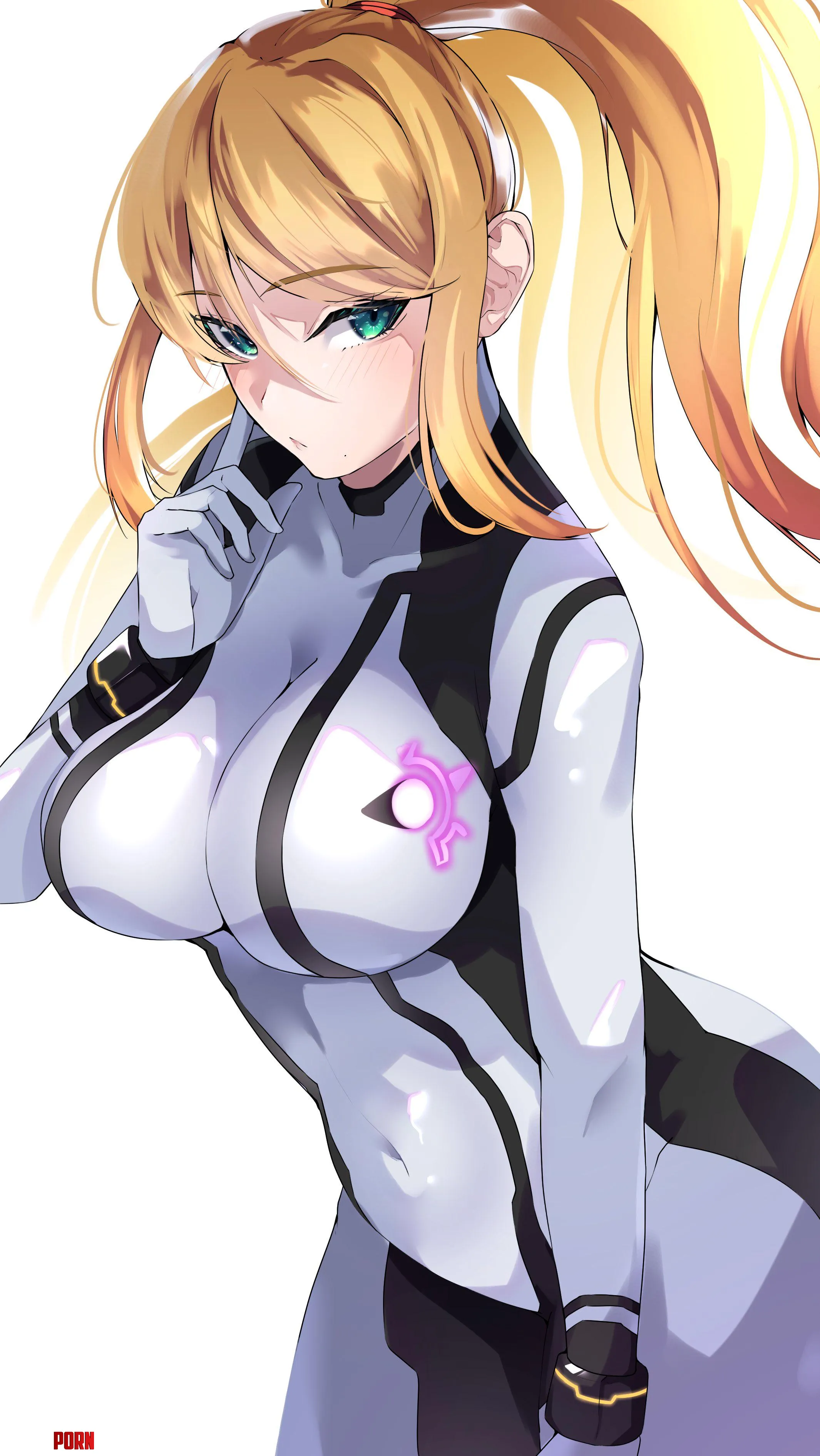 White Zero Suit Samus [Metroid] by WoolsonDaSheep