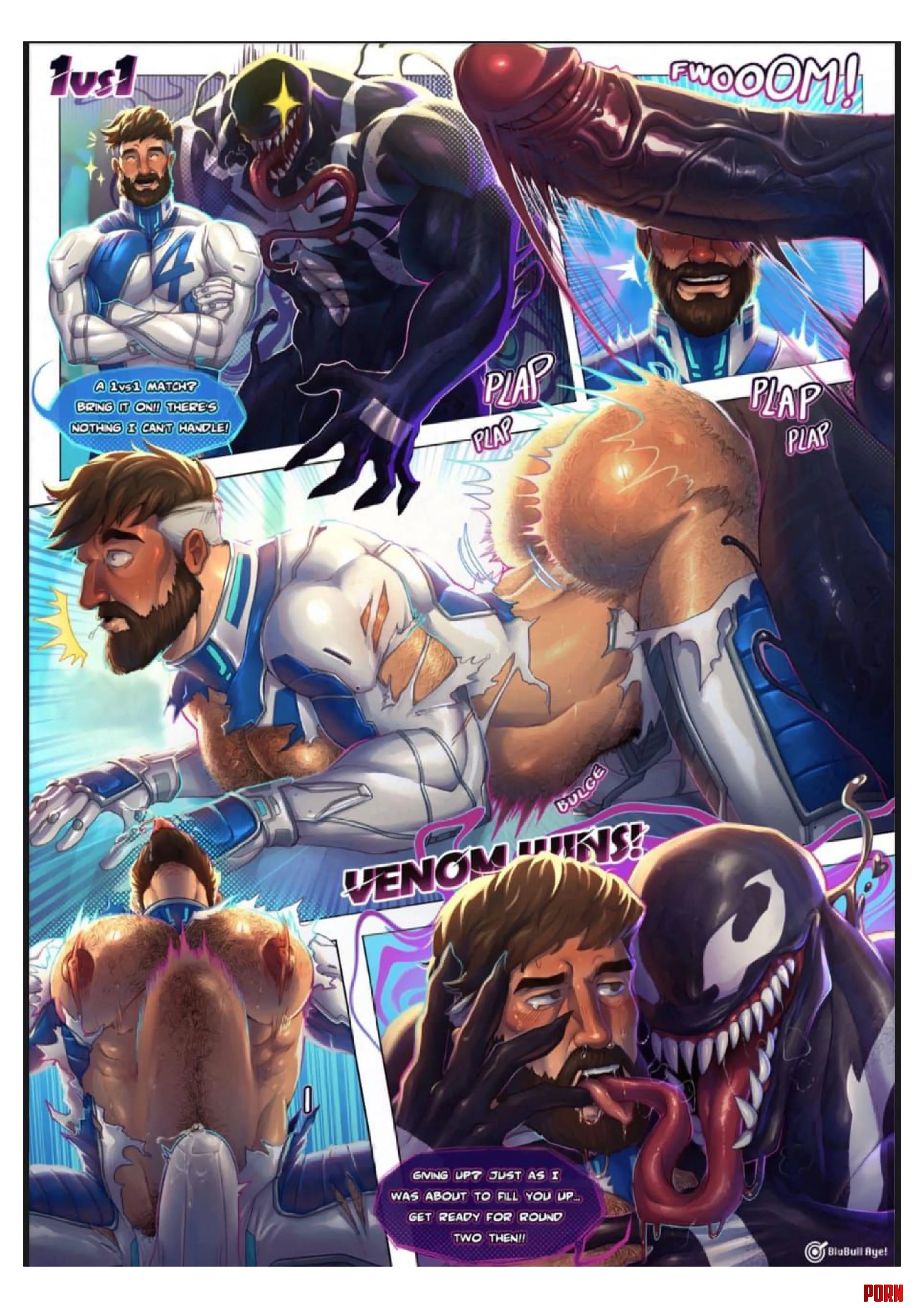 1v1 Match? Venom's dick is enough for Mr. Fantastic. (BluBull-Aye!/@Blubull_Aye) by Hot-Painting-5514