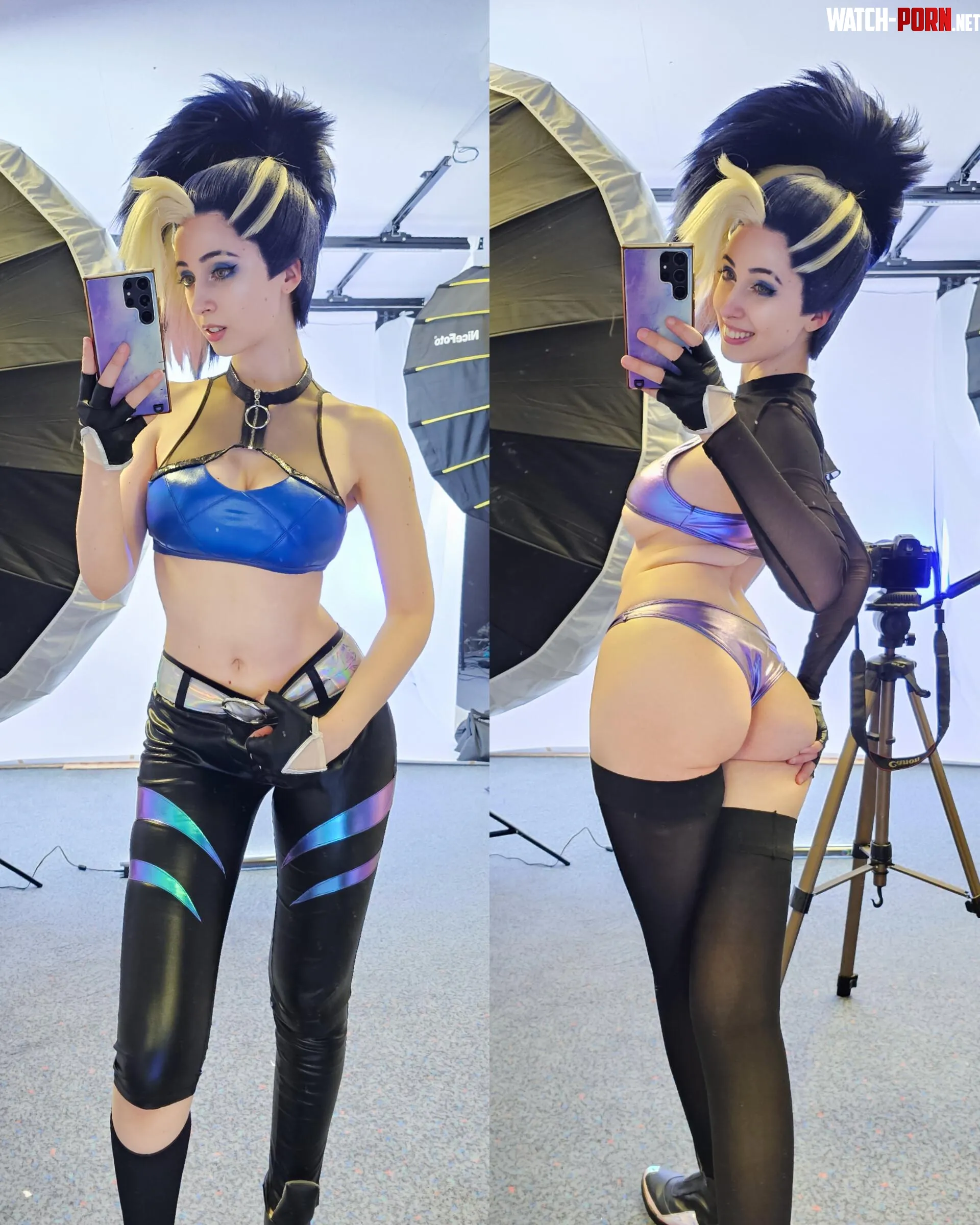 KDA All Out Akali on/off by gumiho hannya by GumihoCosplay