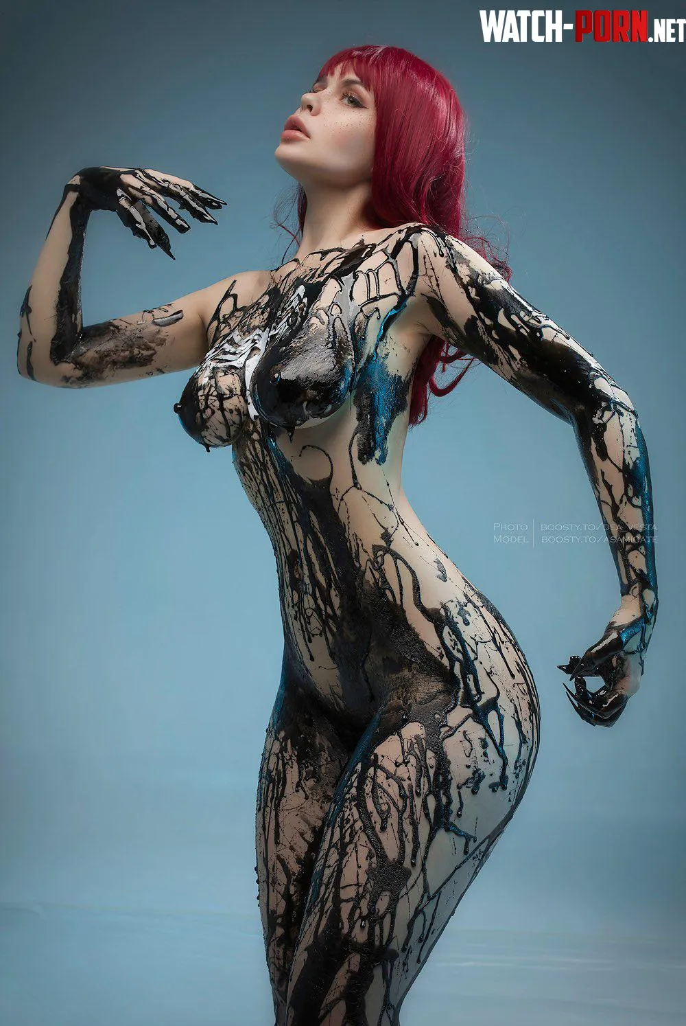 Mary Jane Watson Getting Possessed by Symbiote (Asamigate) [Marvel] by Mxfyn