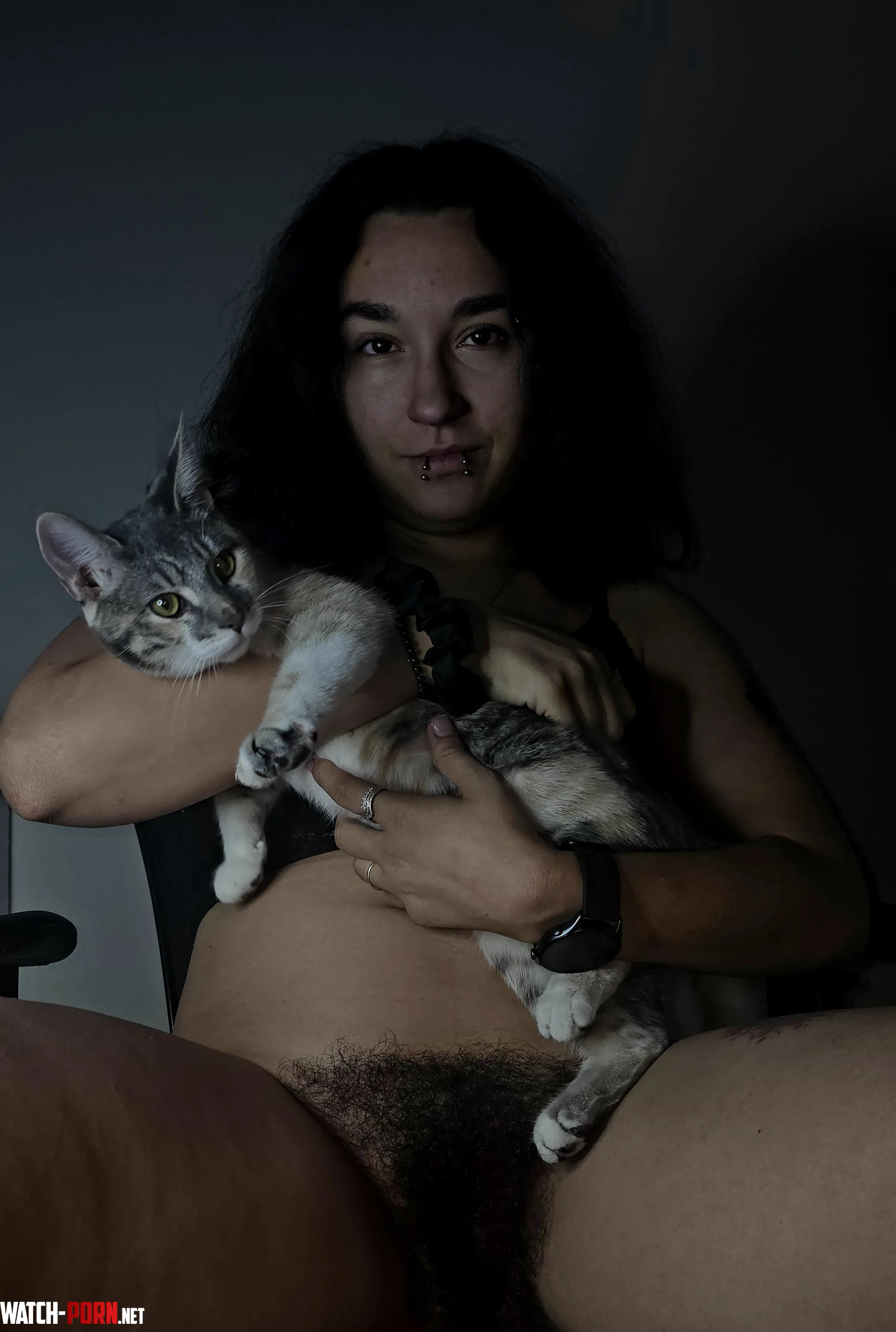A full bush and a fat cat by Hairy_nShameless