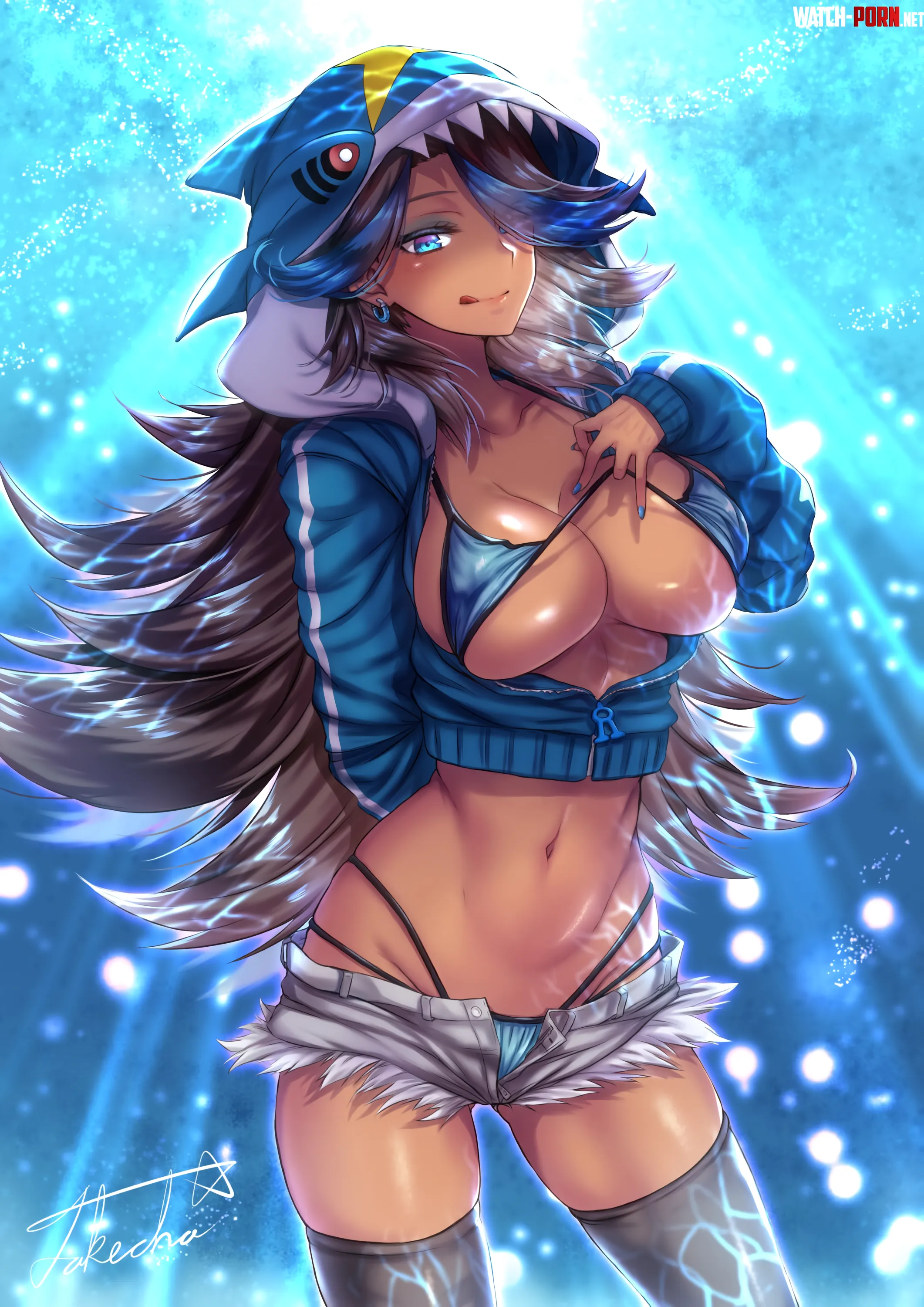 Sharpedo Hoodie Shelly [Pokemon] by A_MASSIVE_PERVERT