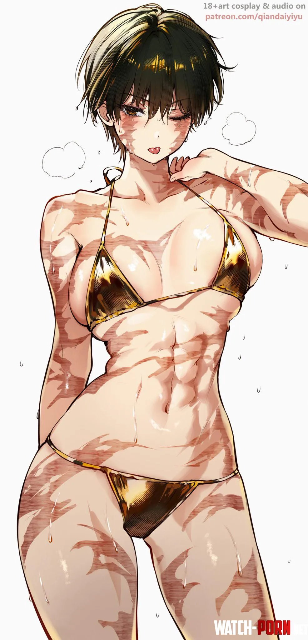 Maki golden bikini (qiandaiyiyu) [Jujutsu Kaisen] by Silent_Steak_9540