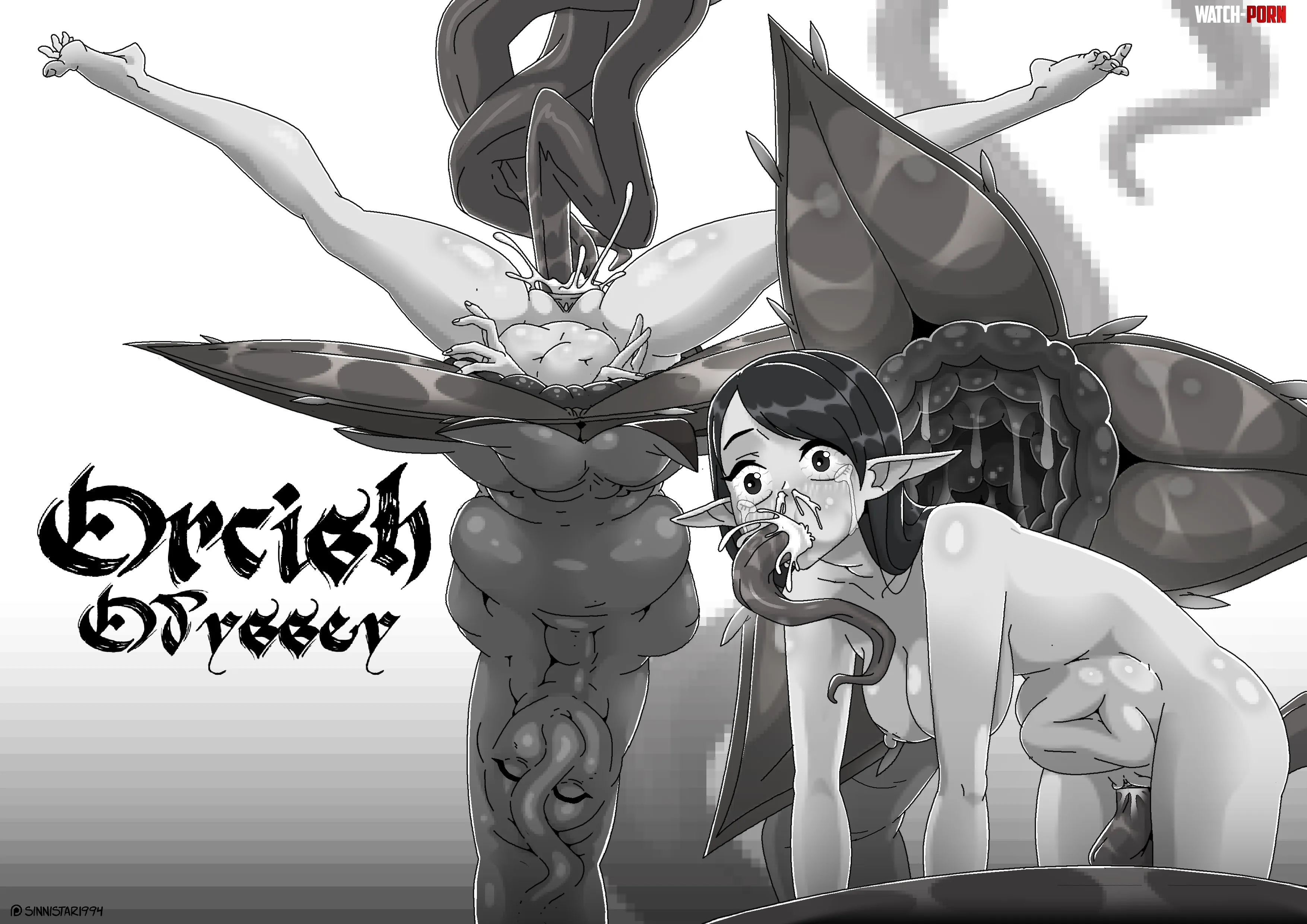 Caught in the Bovine (art by me) by Sinni1994