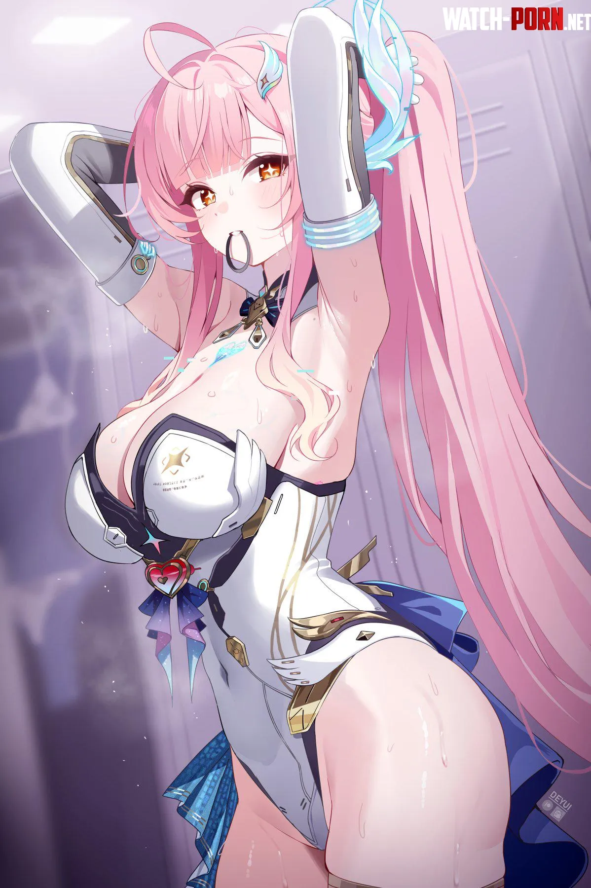 Aemeath tying her hair [Wuthering Waves] by xSaviour_N