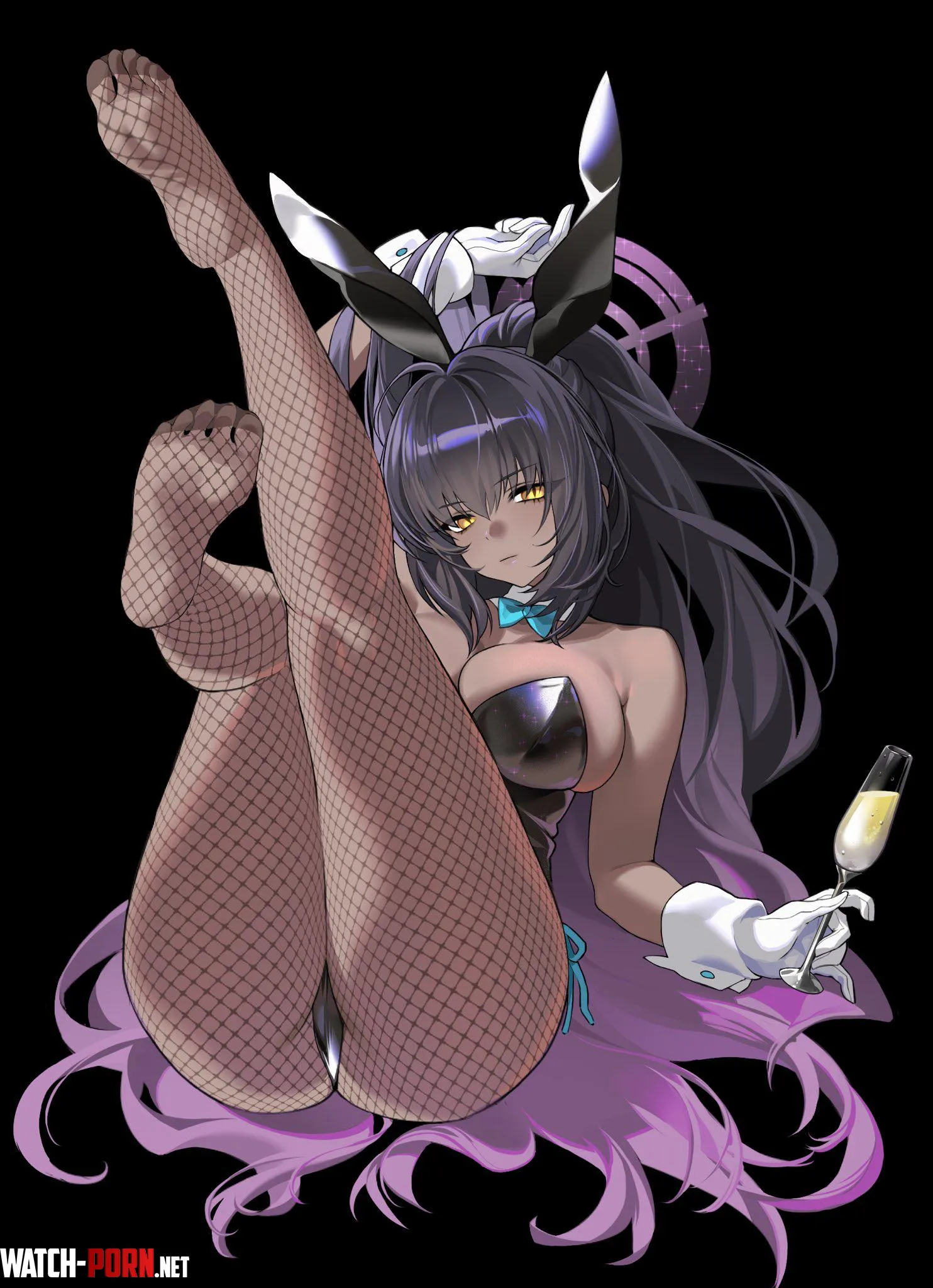 Karin with a drink in her hand (pepepp39) [Blue Archive] by LafterMastr