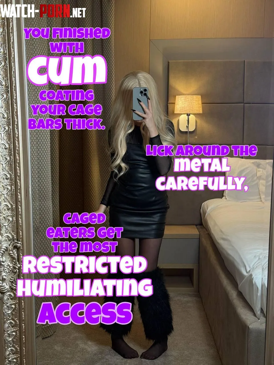 Lick your thick load off the cage bars by CutLuxie