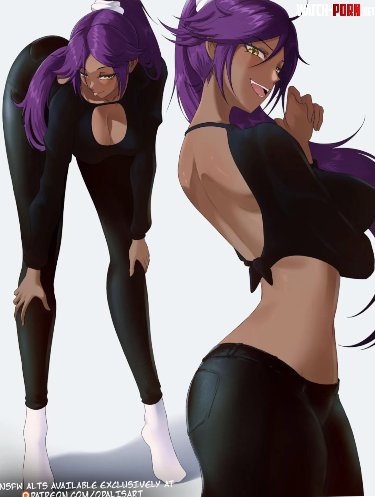 Seductive Yoruichi by okayspookey