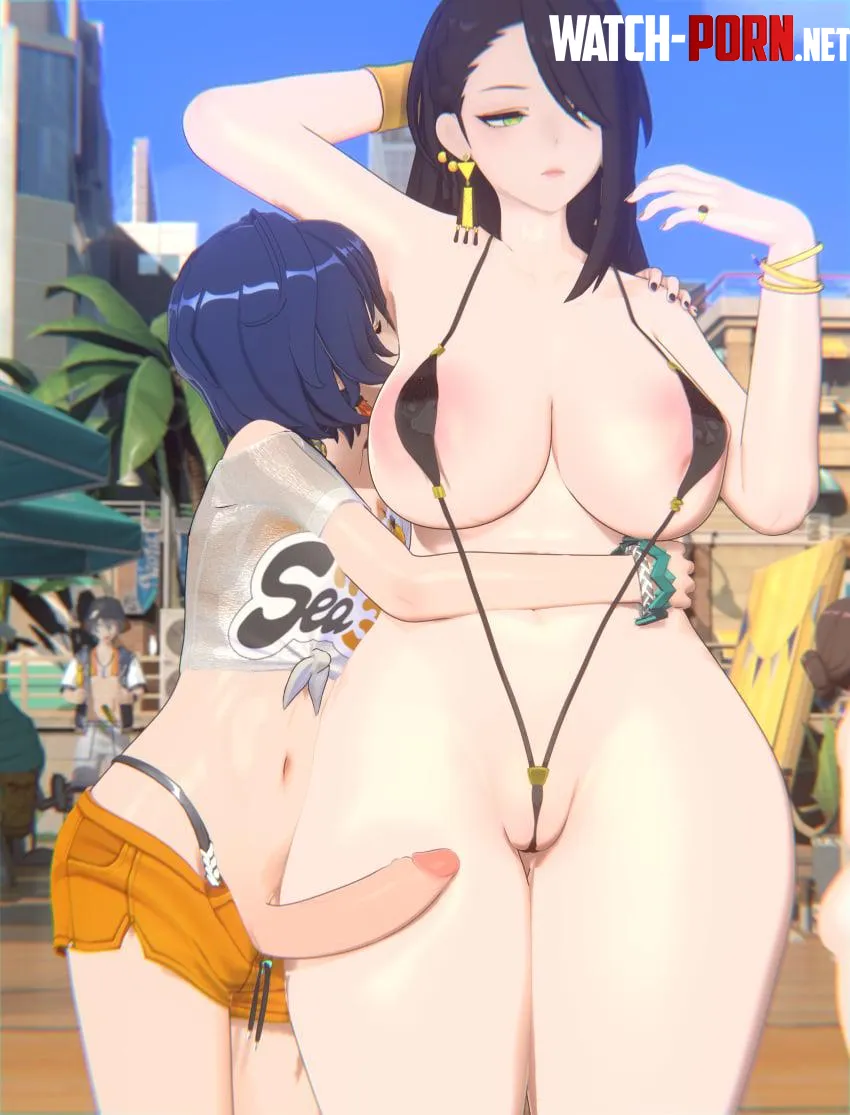 Unhinged weirdo doing her thing (deskt3D) by SchizoPessimist