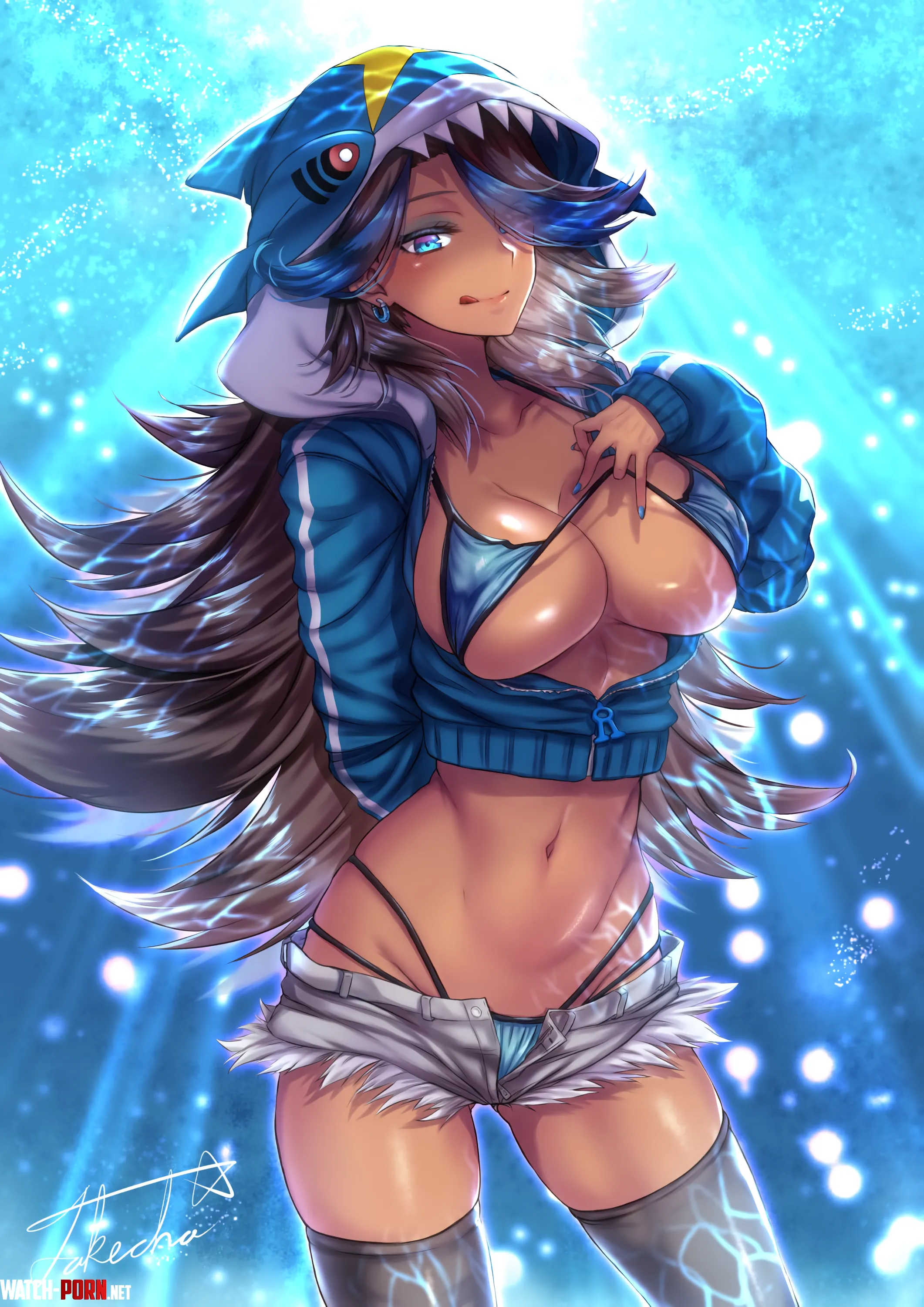 Sharpedo Hoodie Shelly [Pokemon] by A_MASSIVE_PERVERT